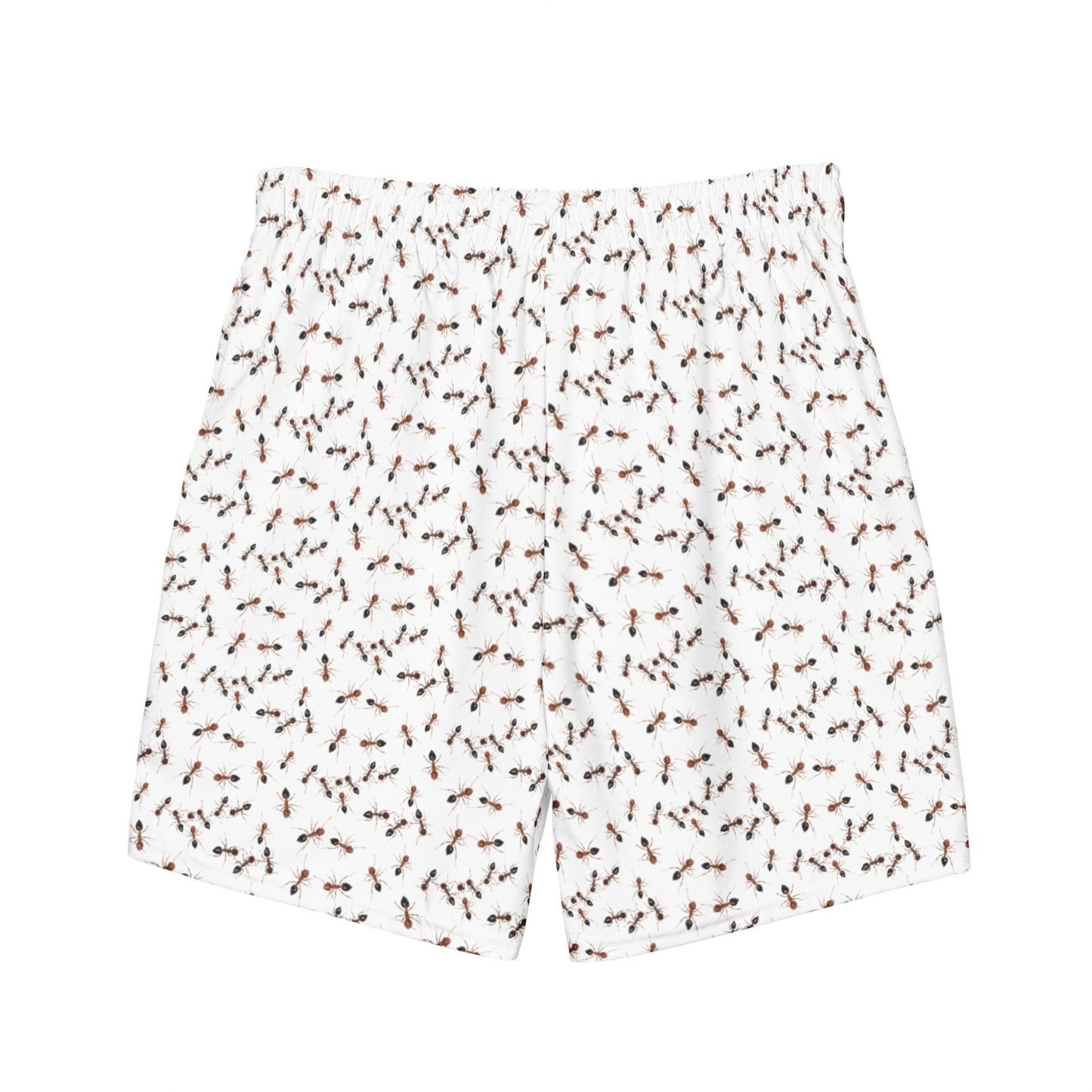 Back of Fire Ants Swim Trunks