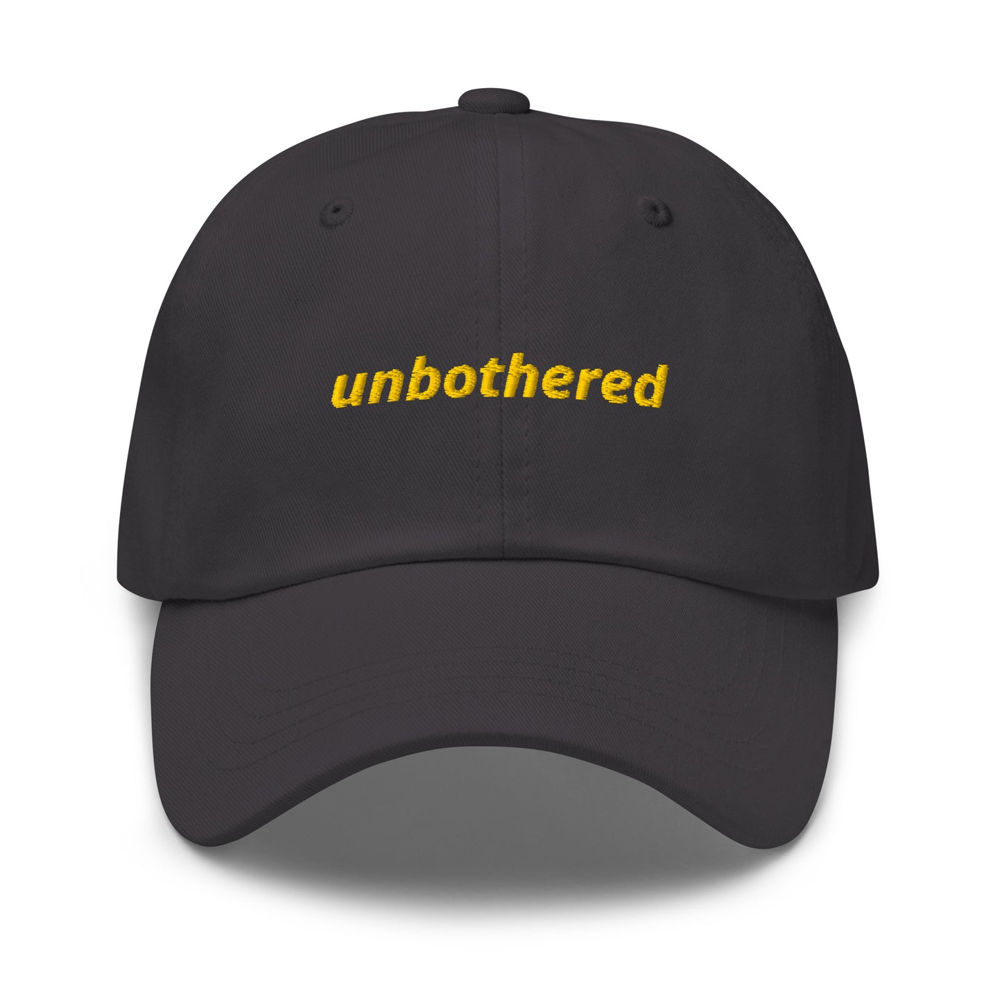 Dark Gray Unbothered Dad Hat
