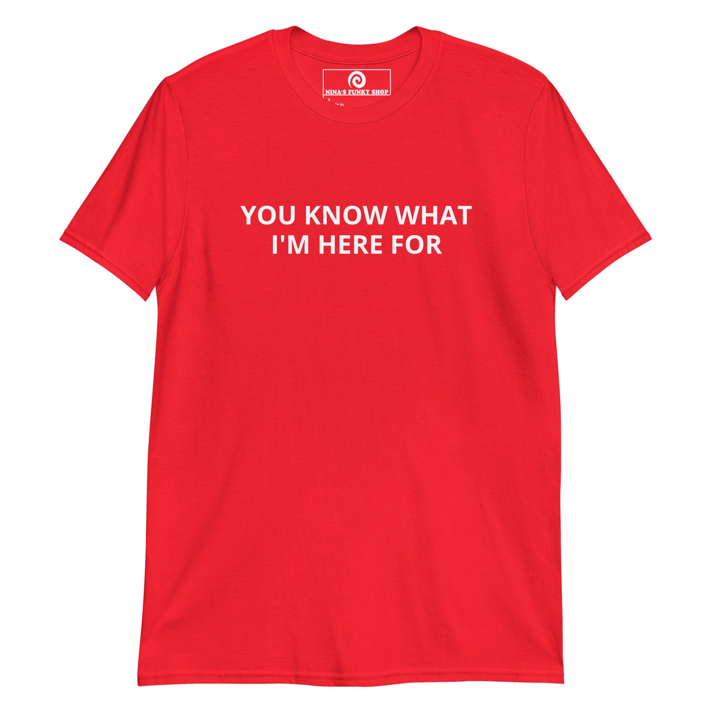 Red You Know What I'm Here For T-Shirt