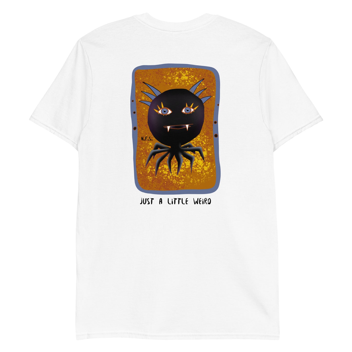 White - Our "Just a little weird" T-Shirt is unique, funky and made just for you. It's a soft and comfortable cotton t-shirt with a weird and colorful design, expertly printed on the front.