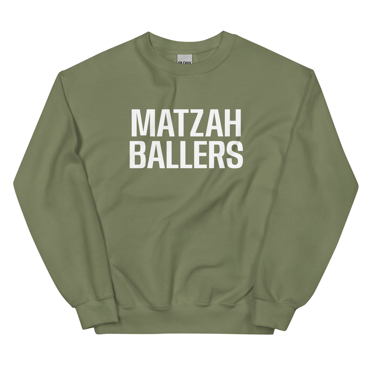 Green Matzah Baller Crewneck Sweatshirt - Our Matzah Ballers Sweatshirt is soft, cozy and made just for you! It's a funny crewneck sweatshirt, expertly printed and perfect for everyday streetwear or lounging around the house. Looking for something personalized? Shoot us a message!