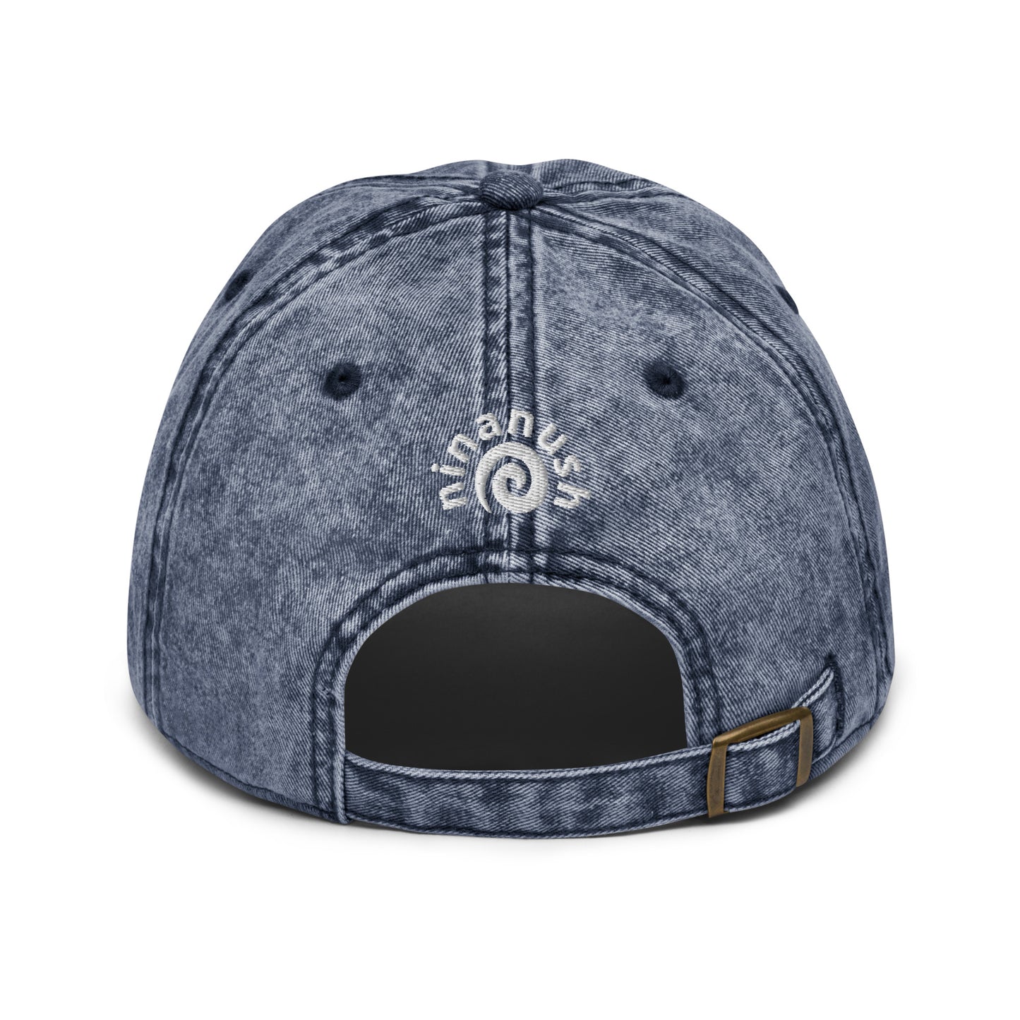 Back of eggplant parmesan dad hat - An eggplant parmesan hat for foodies and Italian food enthusiasts. Celebrate eggplant parm in this funny embroidered dad hat. It's a unique foodie hat that's made just for you. Share your love for eggplant parmesan in this random statement dad hat or give it as a funny gift for foodie or eggplant lovers of all kinds.