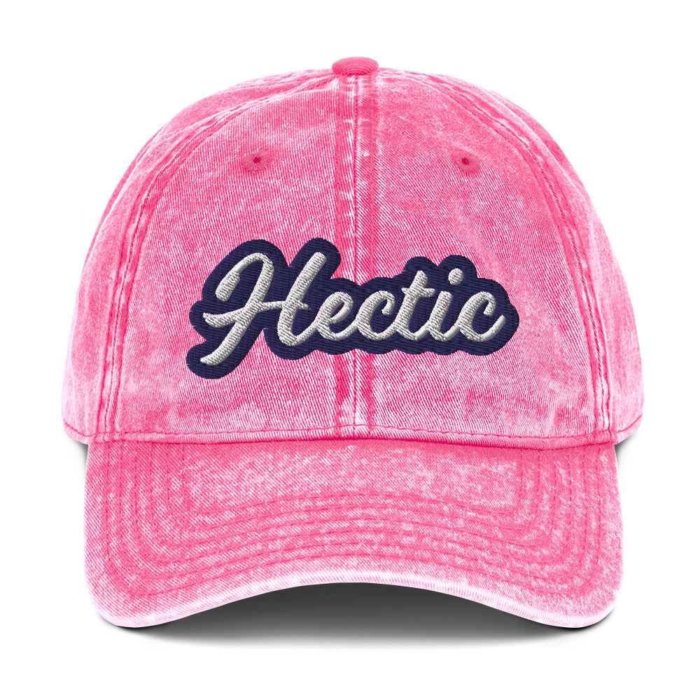 Pink hectic dad hat - This hectic dad hat is funny, colorful and made for for hectic people. This hectic hat has a faded material and unique design with a vintage style look. Wear it as an everyday hat or give it as a funny gift to hectic friend. Stand out in this hectic hat, it's a stylish funny dad hat that's sure to turn heads.