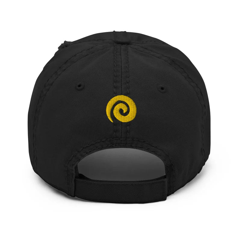 Calling all cookies and cookie lovers! Smart cookies, tough cookies, cookie monsters and cookies enthusiasts of all kinds, this hat is for you. Cookie on the front and a matching yellow spiral on the back. Shop comfortable, funky and unique clothing. Funny, funky and creative new and used clothing and accessories.