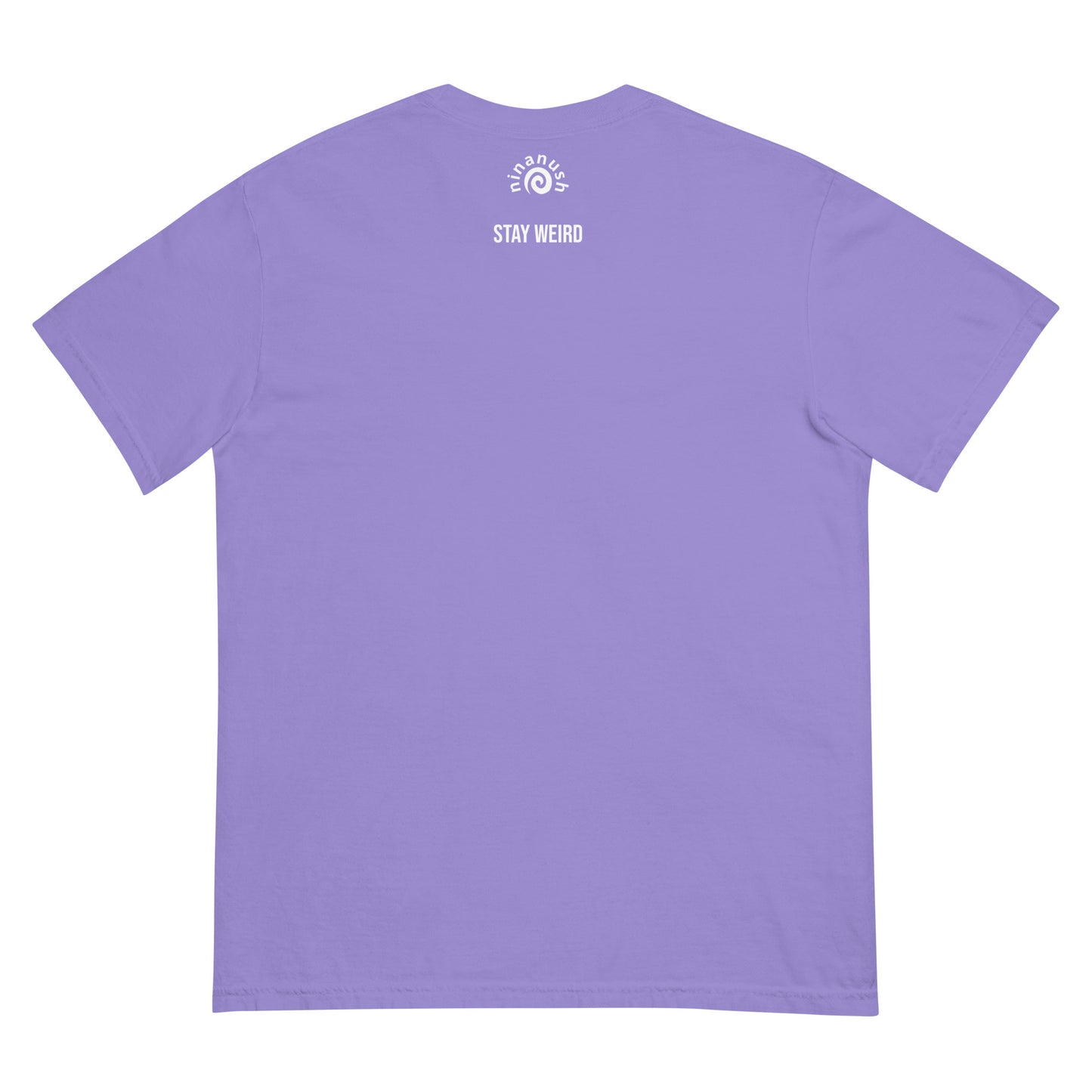 Stay weird violet t-shrit - This Weird is Underrated T-shirt is a funky, colorful tshirt with a message. The heavyweight cotton tshirt encourages self-expression and being different. Stay weird and show the world that being different is something to be embraced and celebrated. It's a unique streetwear everyday t-shirt and cute gift for weird friends.