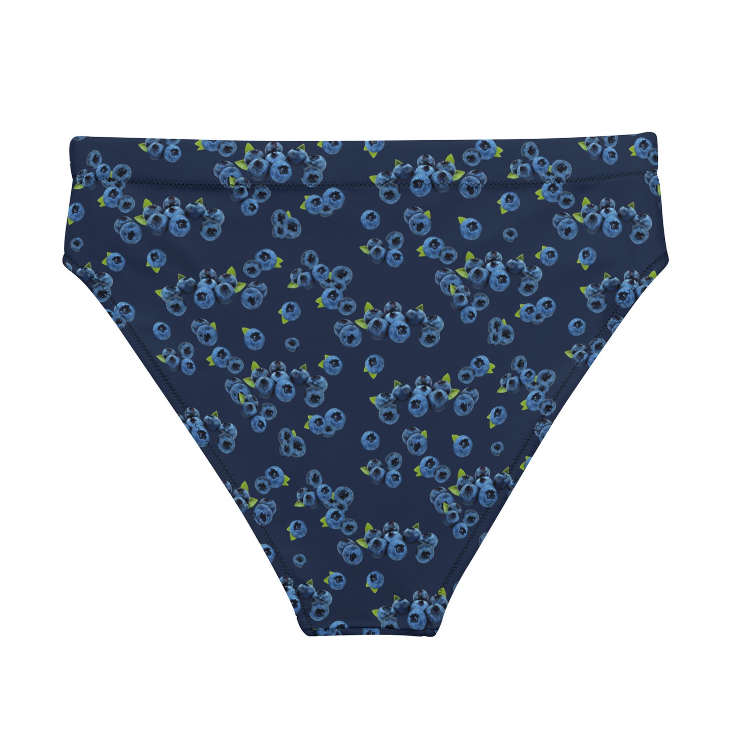 Back of Eco Blueberries High-Waisted Bikini Bottom