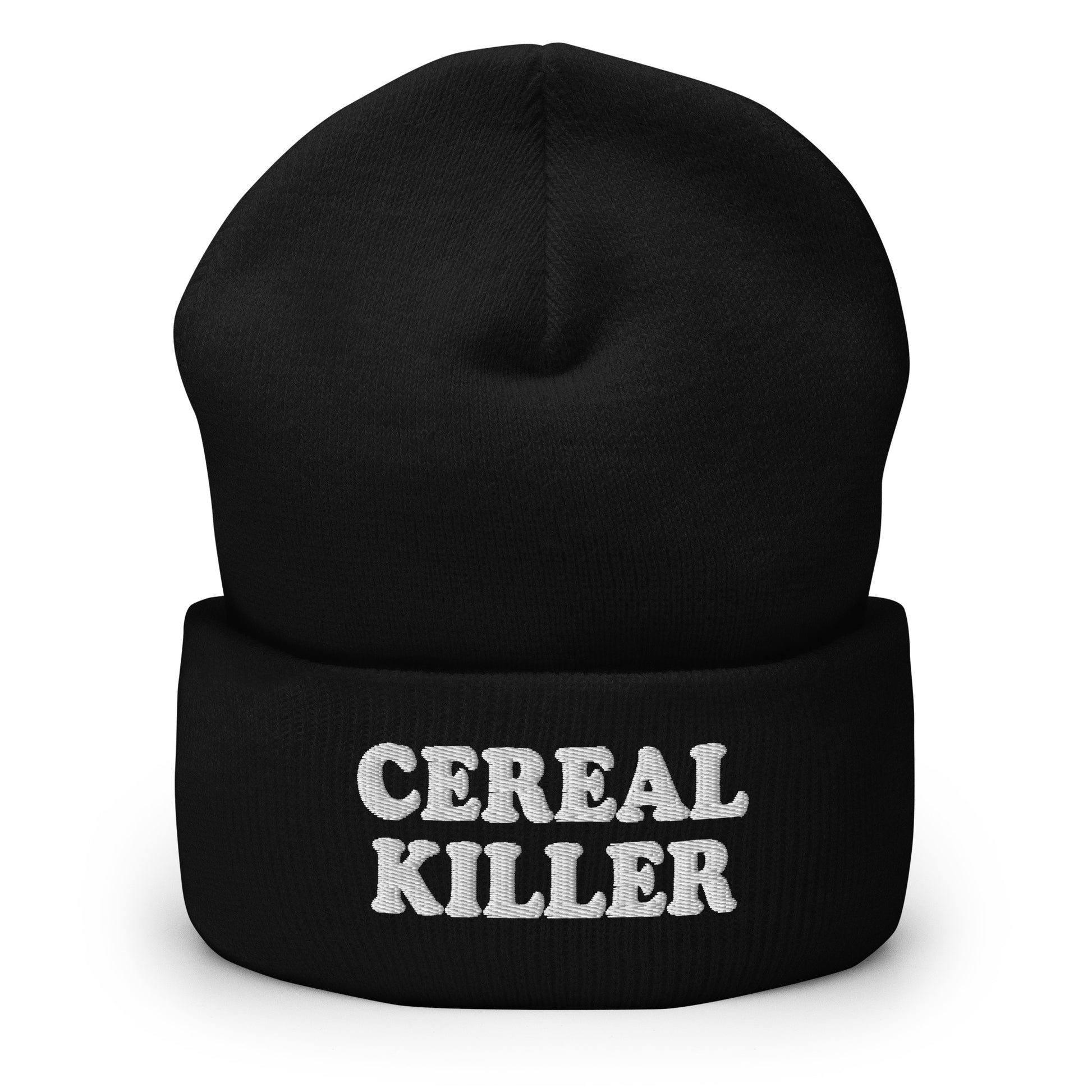 Black Cereal Killer Cuffed Beanie