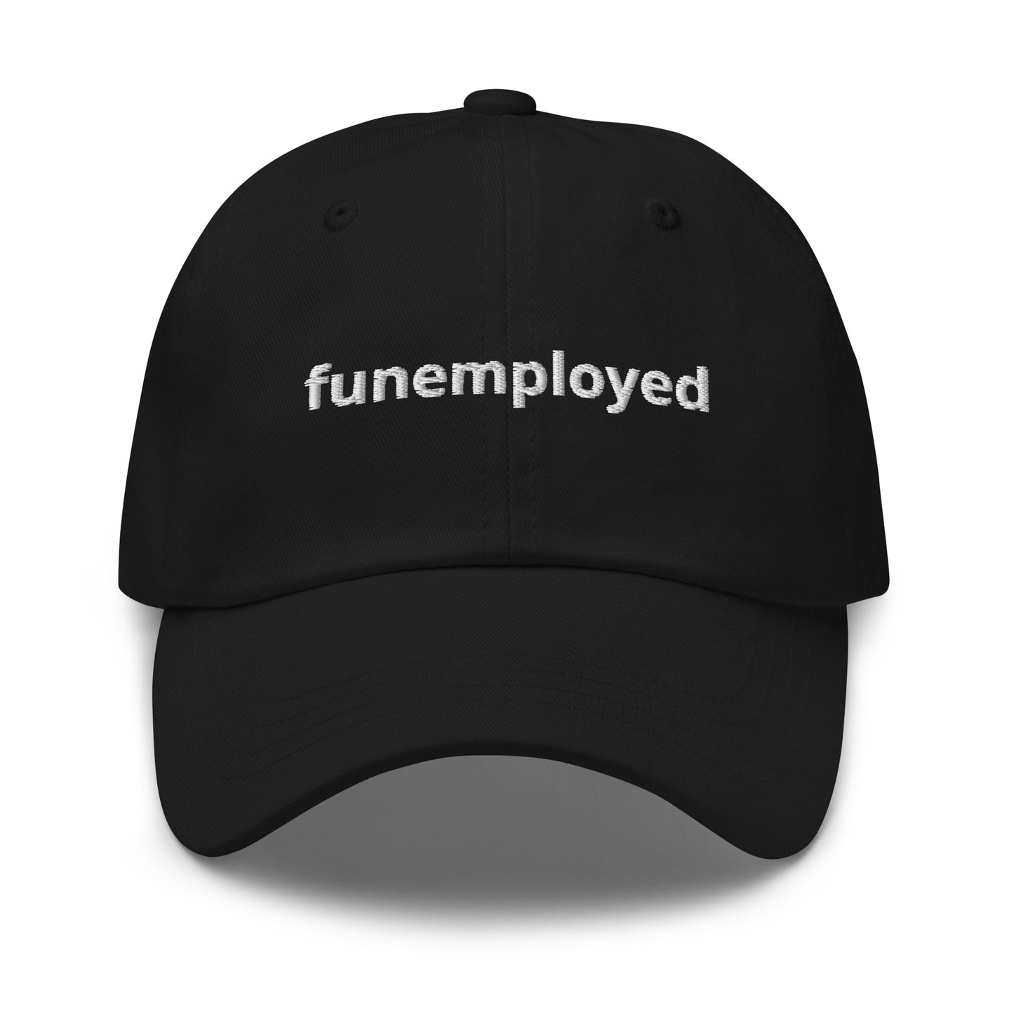 Black Funemployed Dad Hat