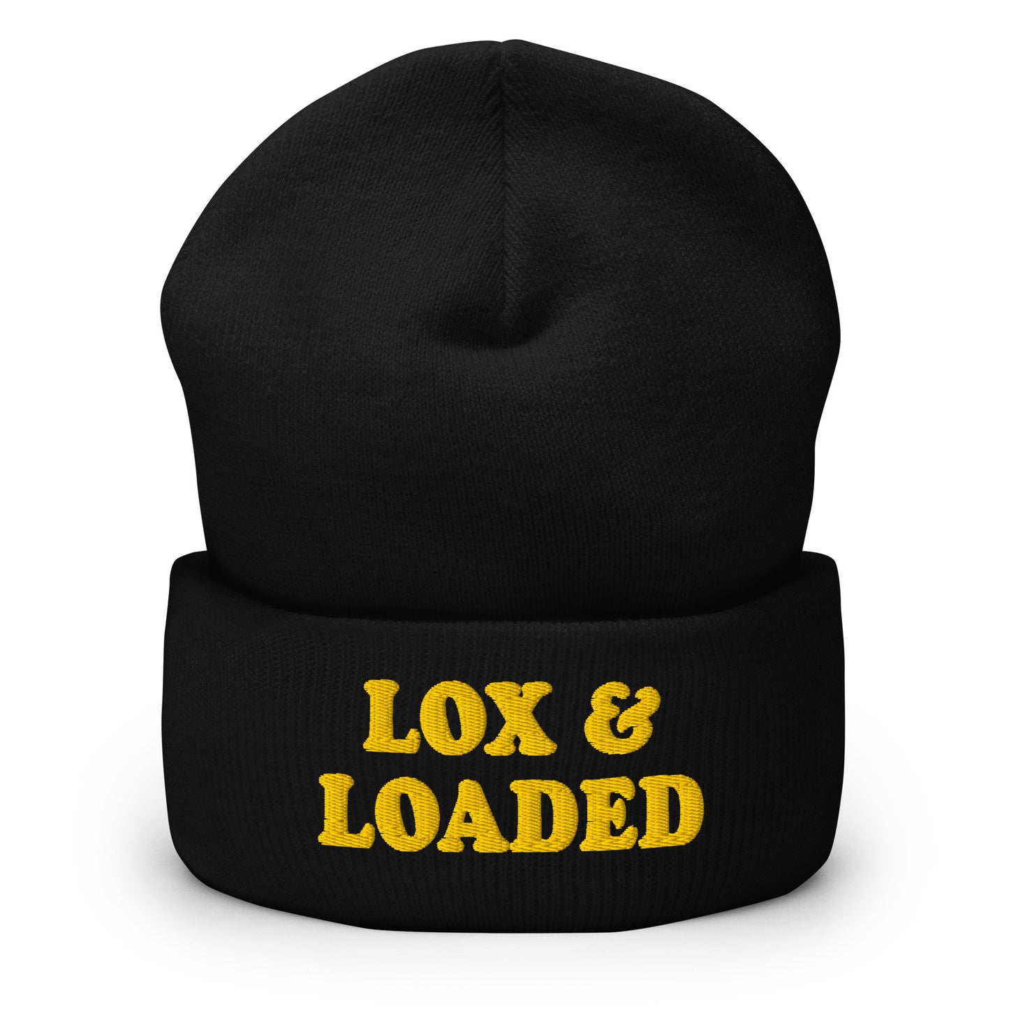 Black Lox & Loaded Cuffed Beanie