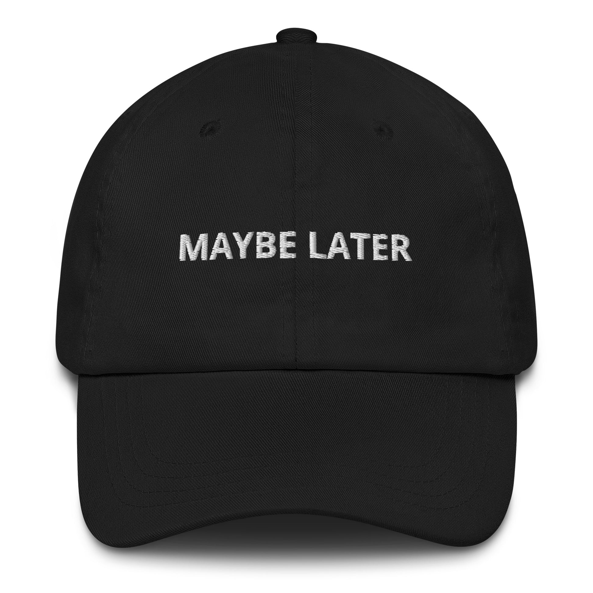 Black Maybe Later Hat