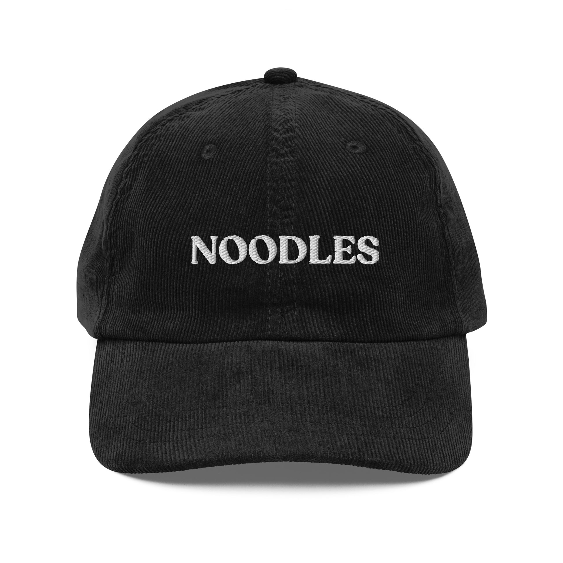 Black Noodles Corduroy Hat