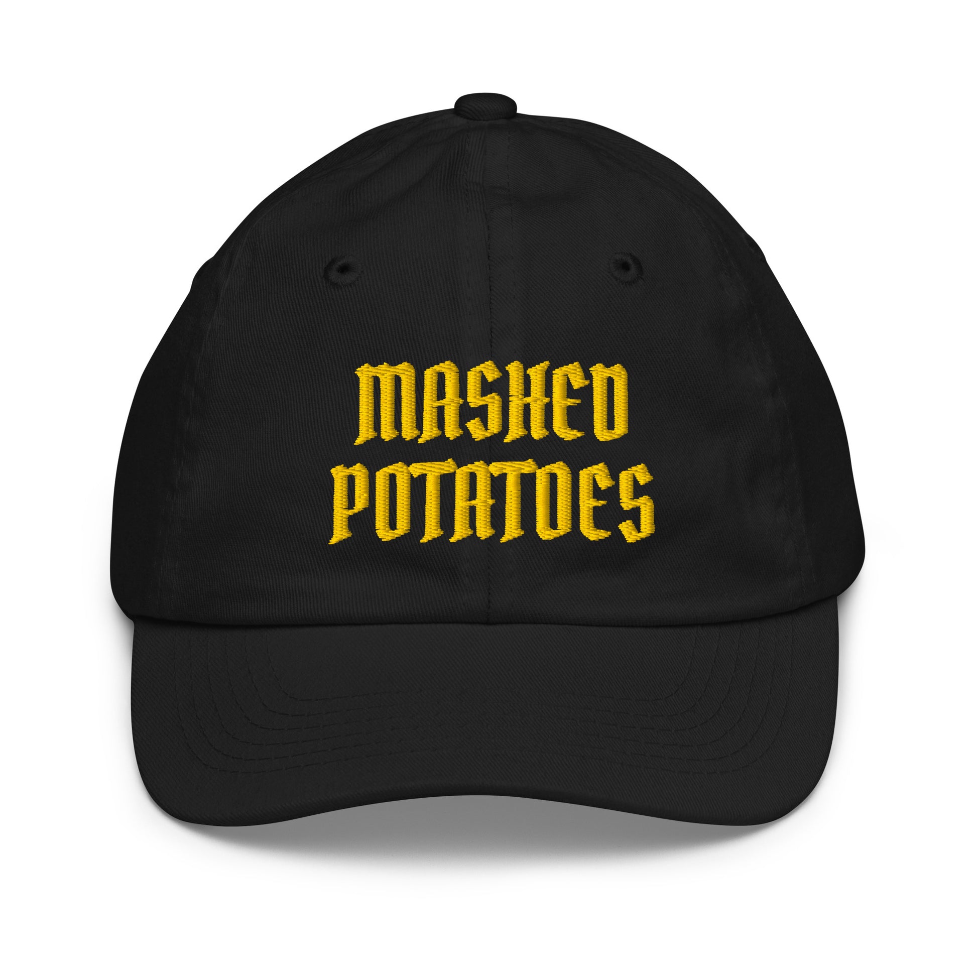 Black Old Fashioned Mashed Potatoes Kids Baseball Hat