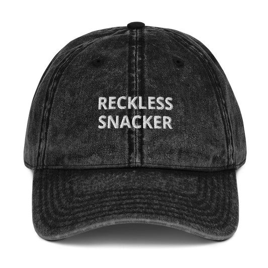 Black Reckless Snacker Vintage Dad Hat