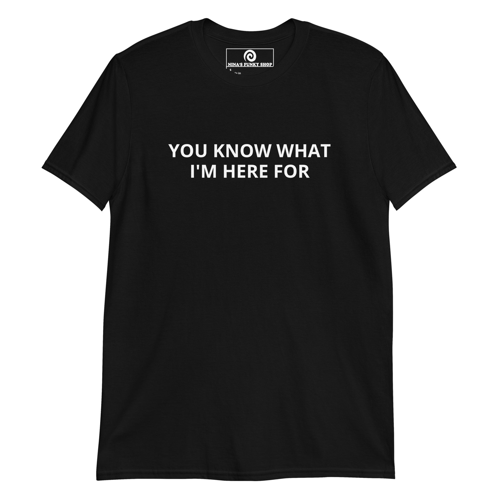 Black You Know What I'm Here For T-Shirt