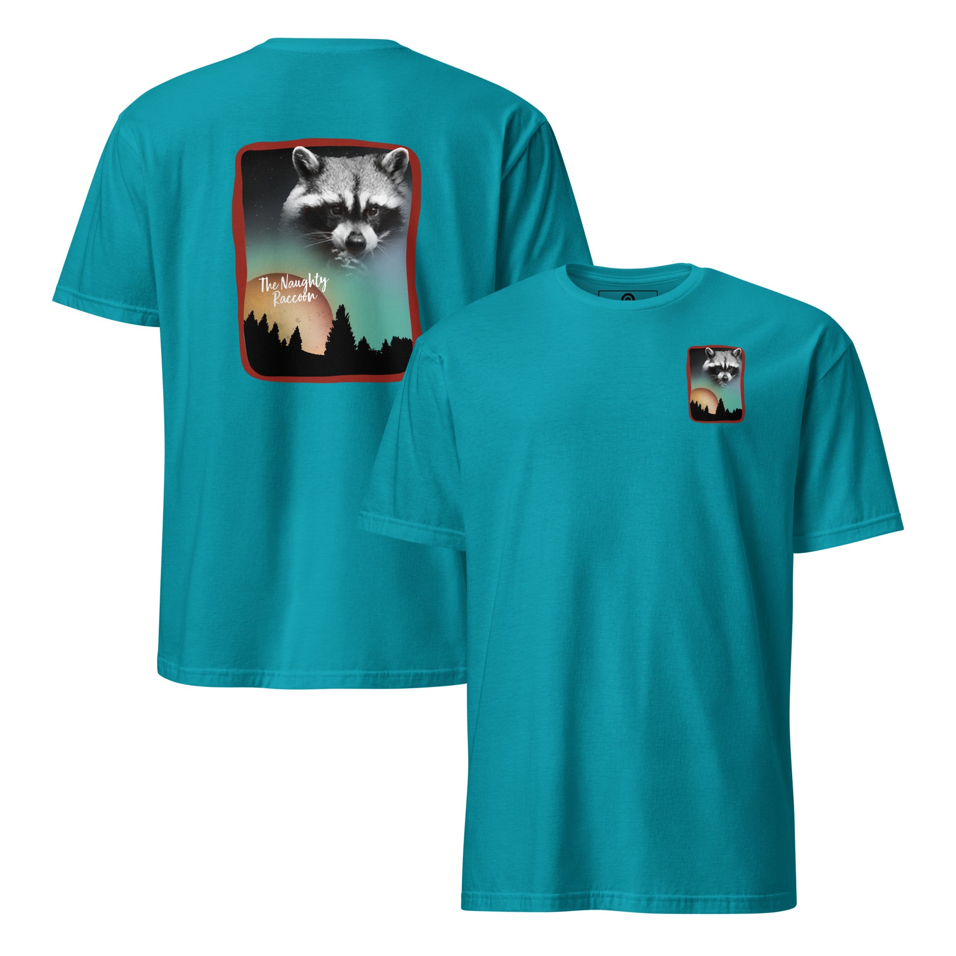 Blue Faded Raccoon T-Shirt
