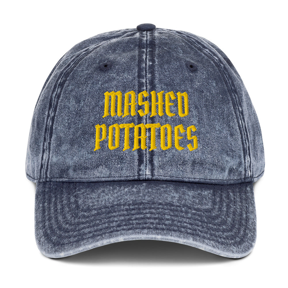 Blue Old Fashioned Mashed Potatoes Vintage Dad Hat
