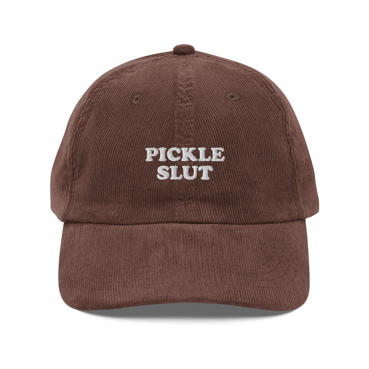 Brown Pickle Slut Corduroy Hat