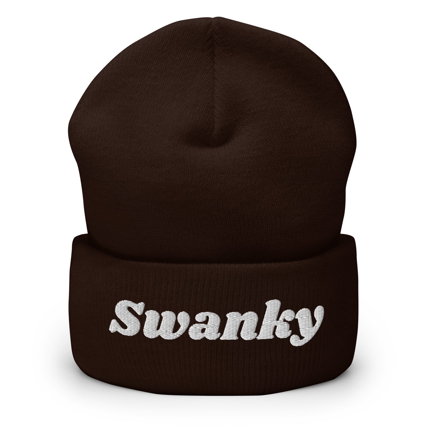 Brown Swanky Cuffed Beanie
