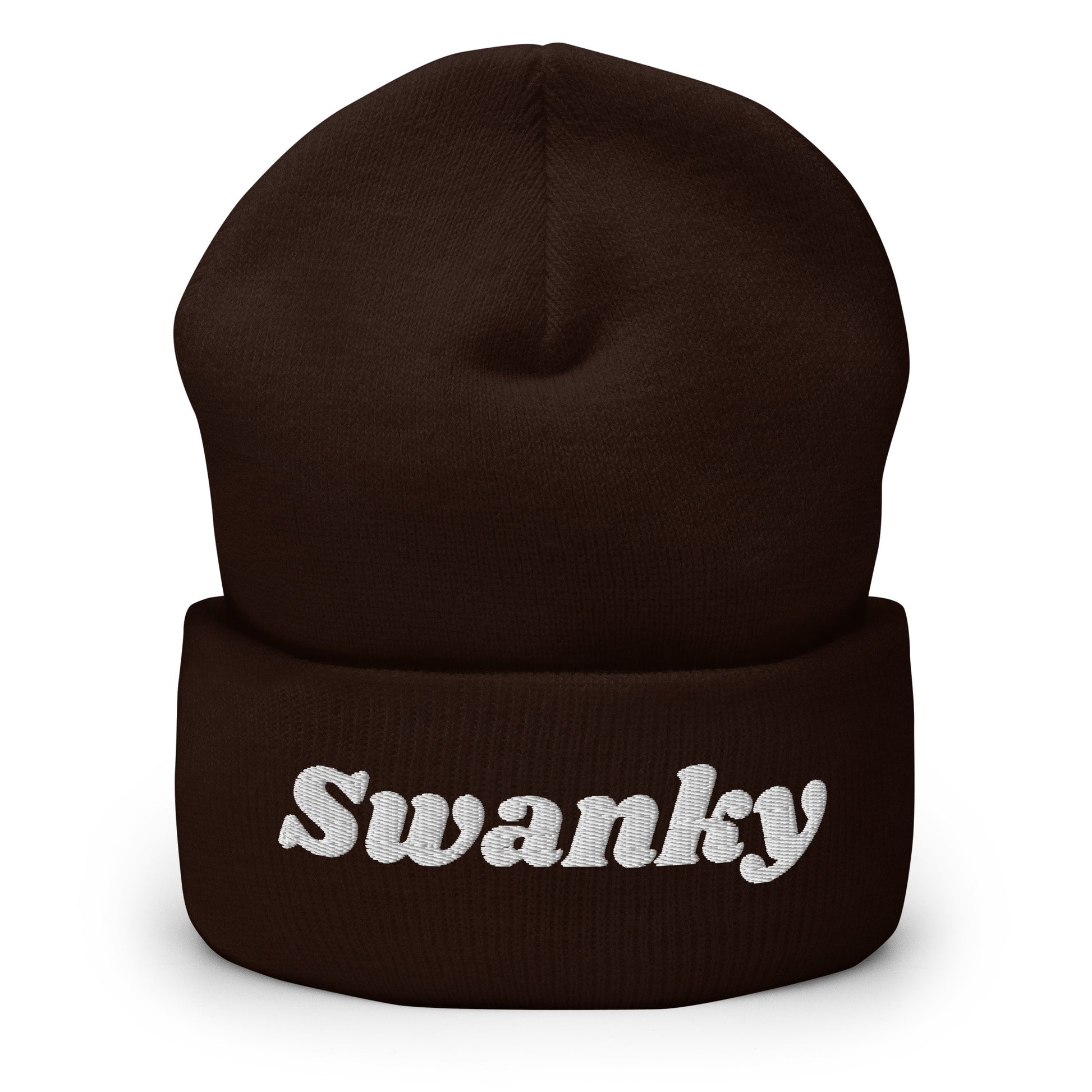 Brown Swanky Cuffed Beanie