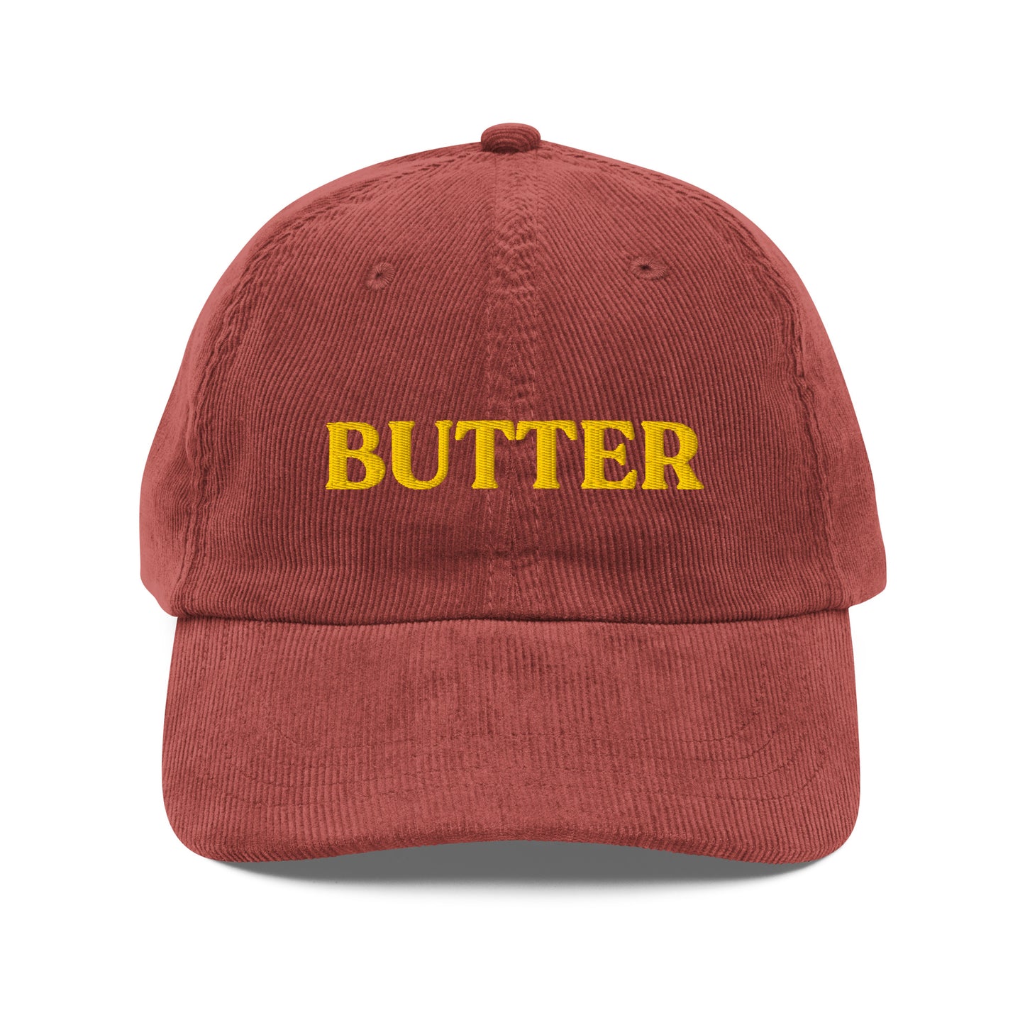 Burgundy Butter Corduroy Hat
