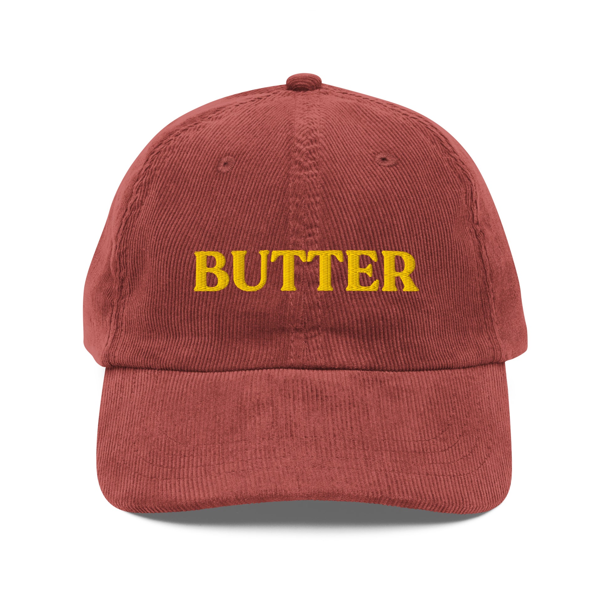 Burgundy Butter Corduroy Hat