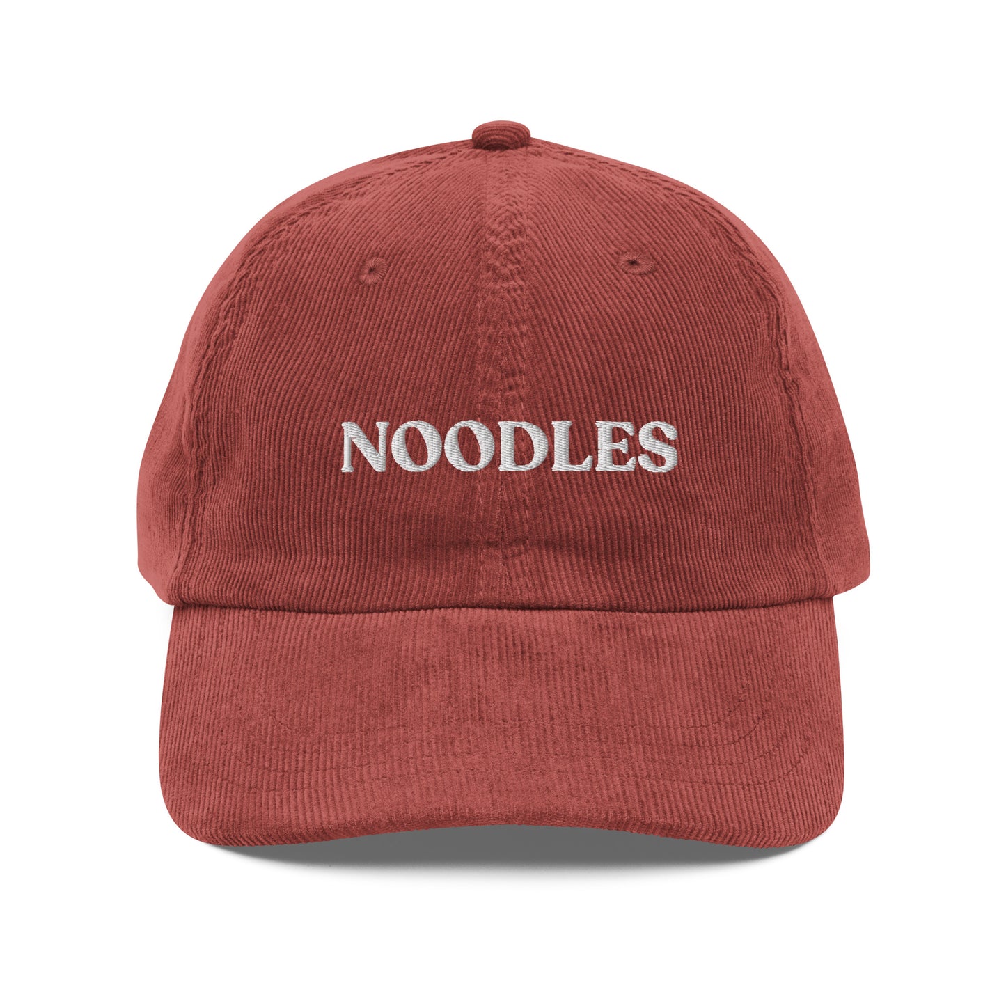 Burgundy Noodles Corduroy Hat