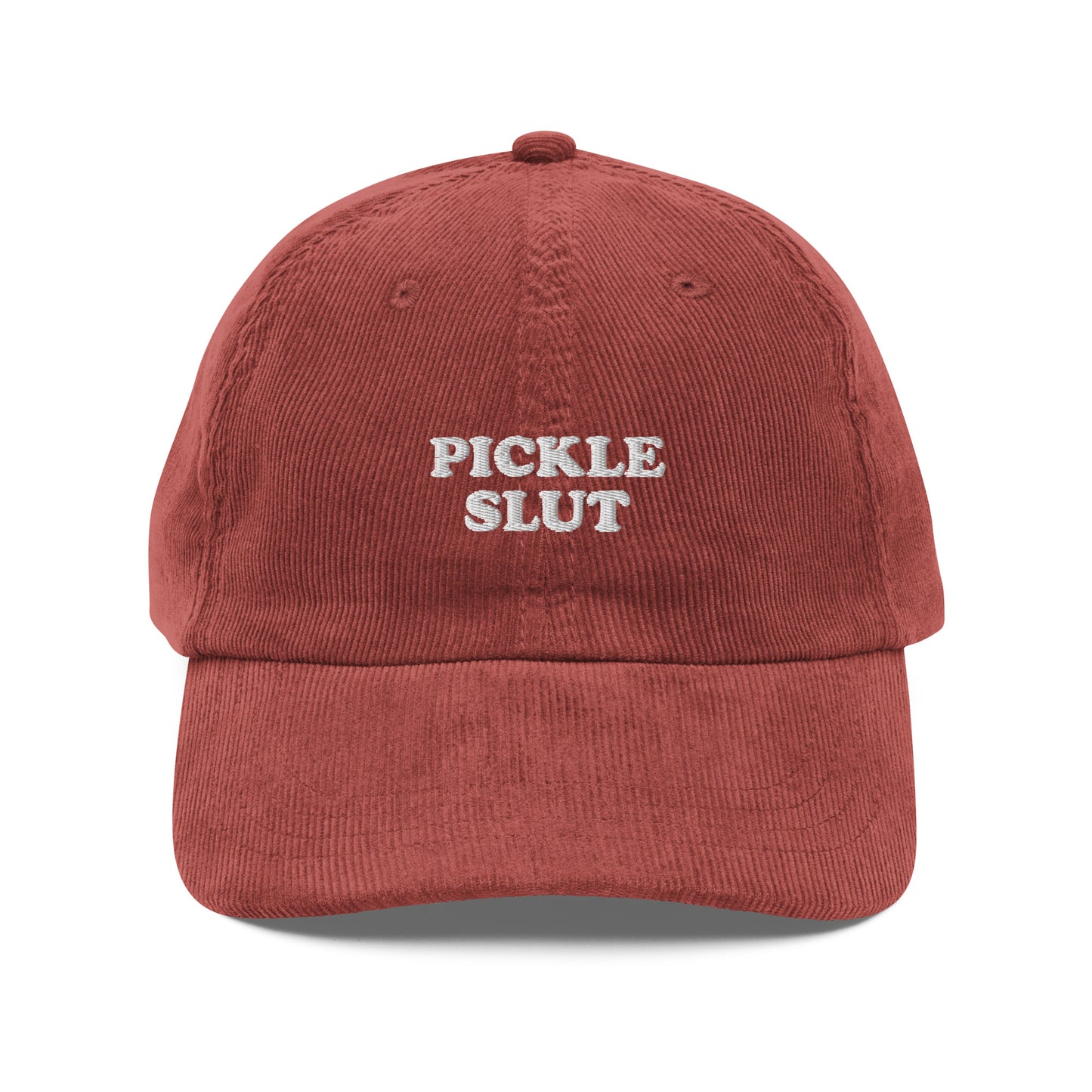 Burgundy Pickle Slut Corduroy Hat