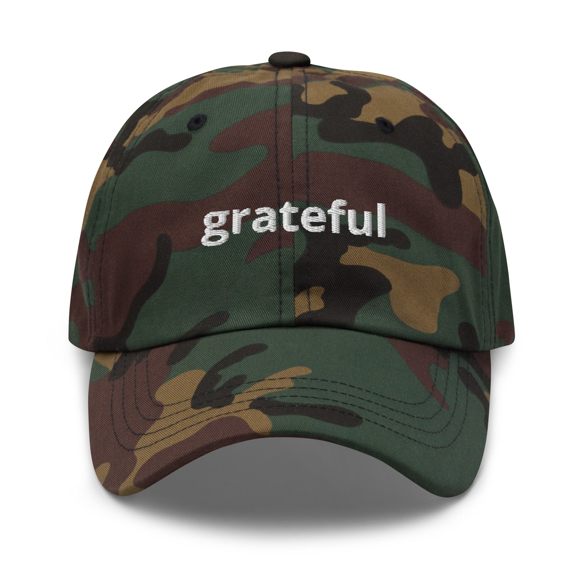 Camo Grateful Dad Hat