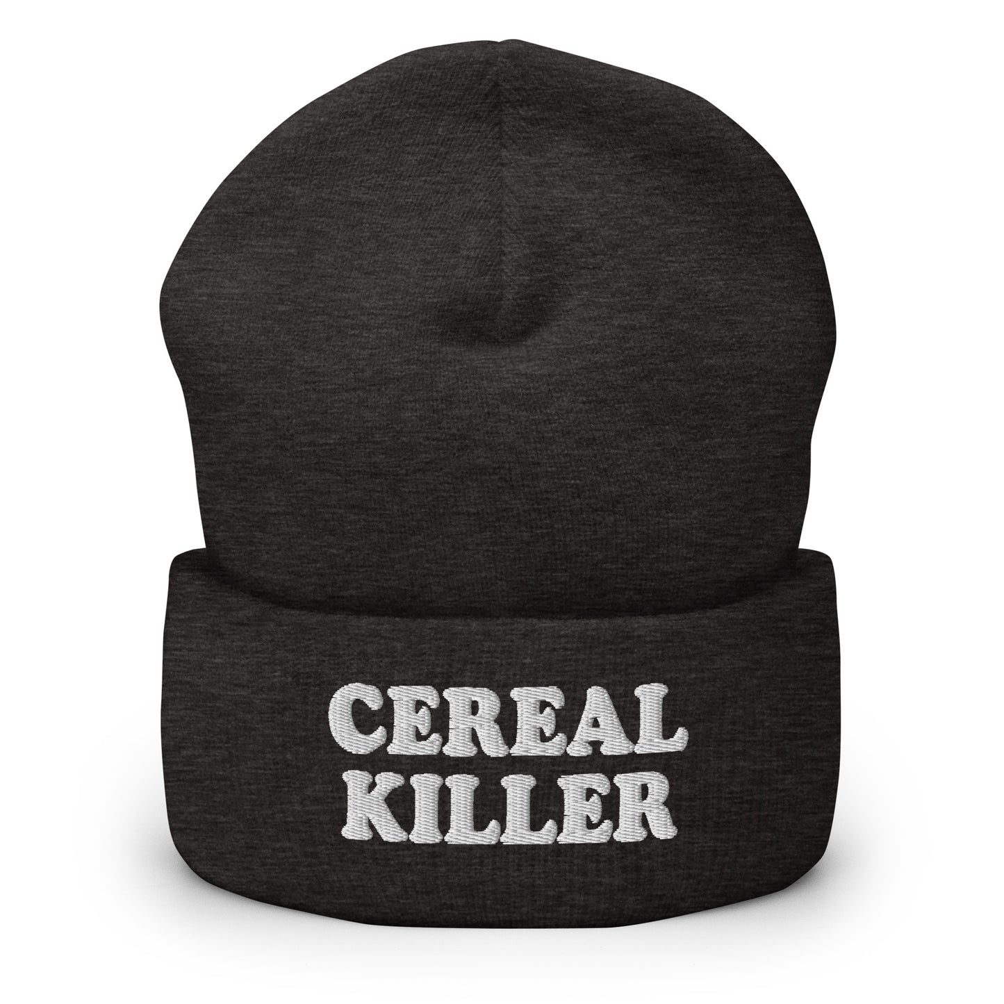 Dark Gray Cereal Killer Cuffed Beanie