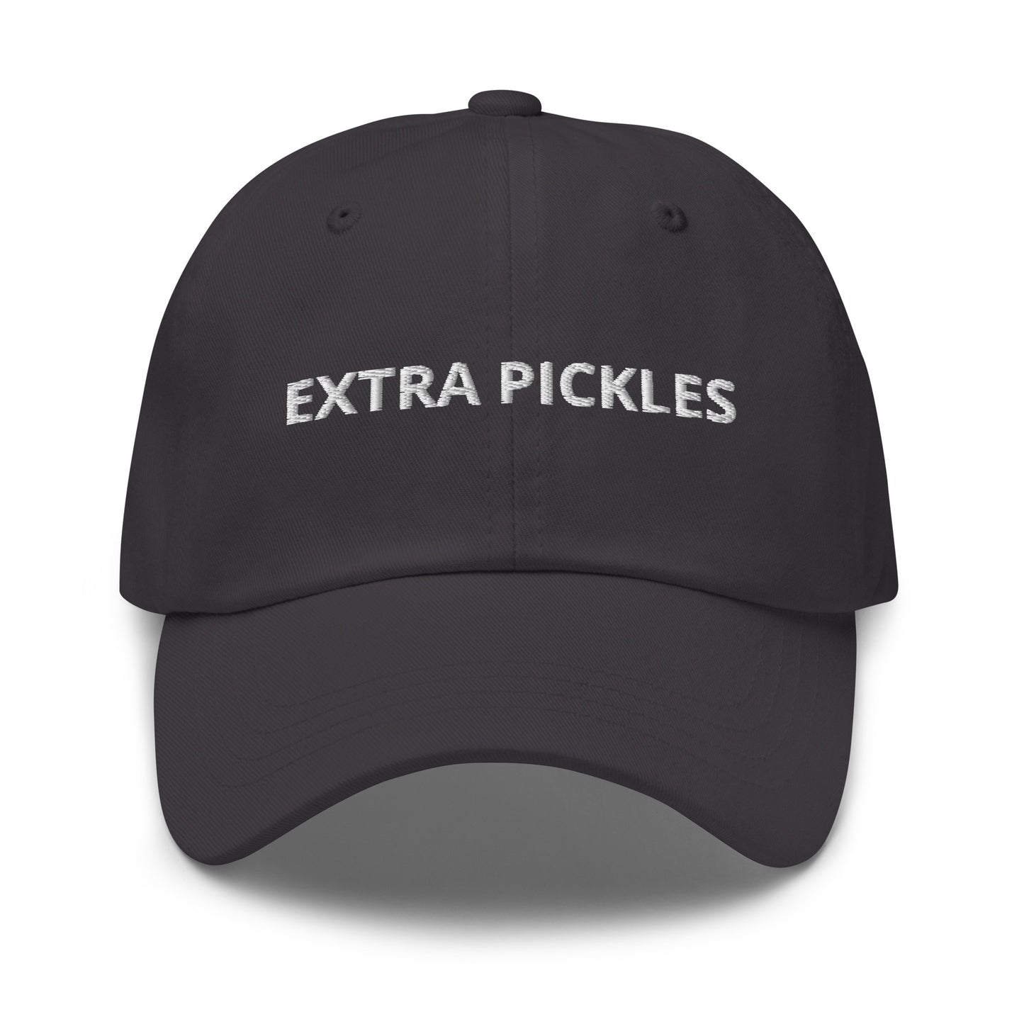 Dark Gray Extra Pickles Dad Hat