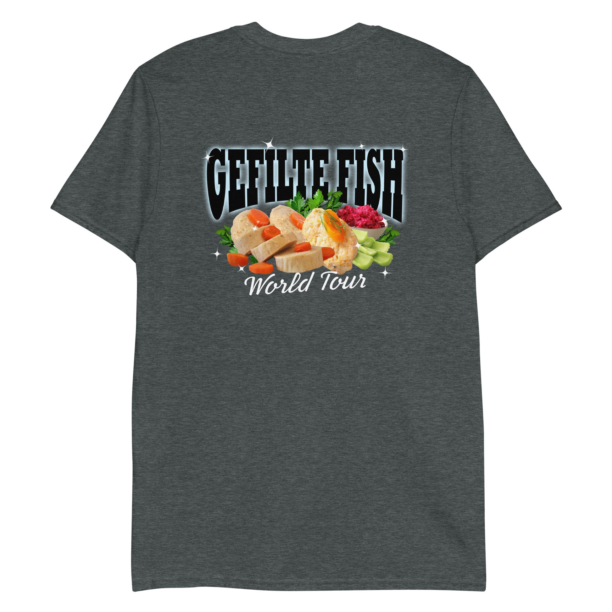 Dark Gray Gefilte Fish World Tour T-Shirt