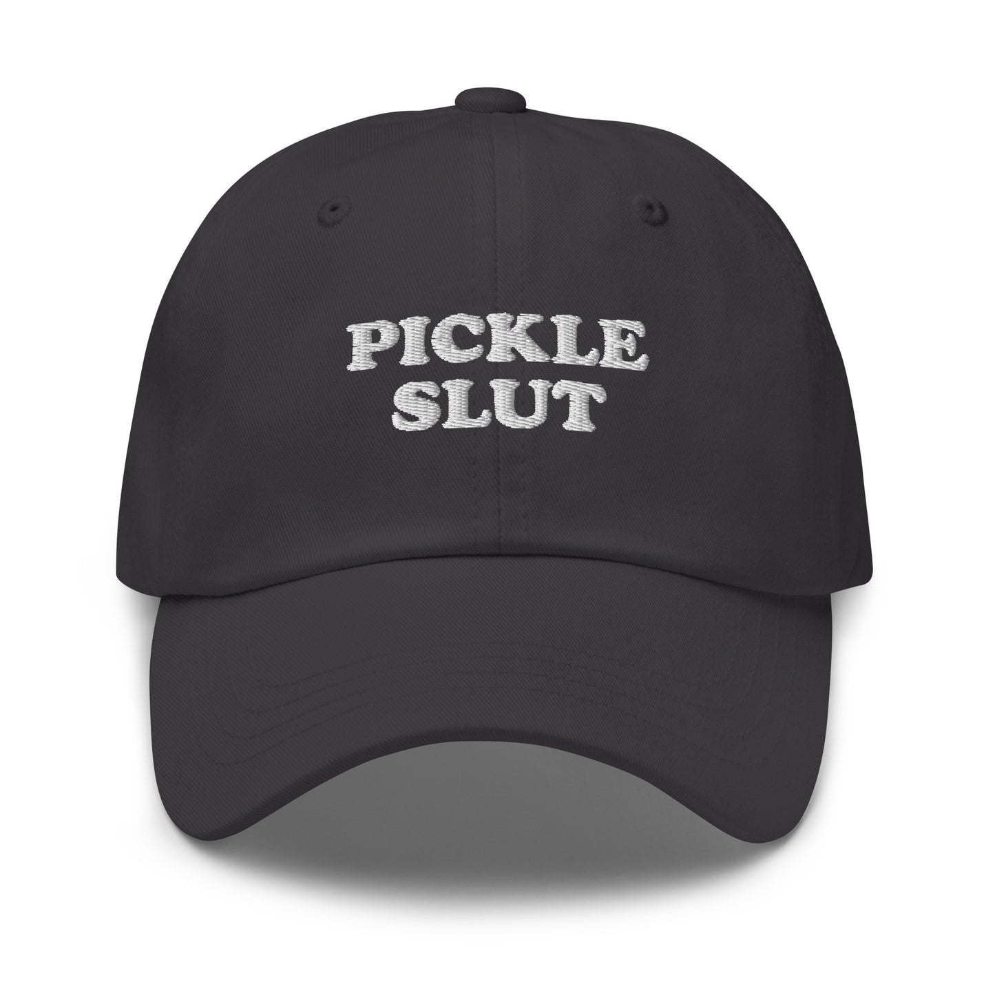 Dark Gray Pickle Slut Dad Hat