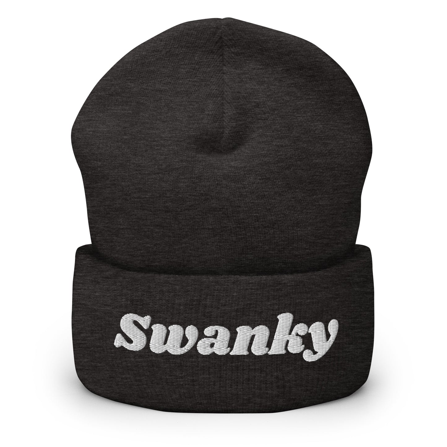 Dark Gray Swanky Cuffed Beanie