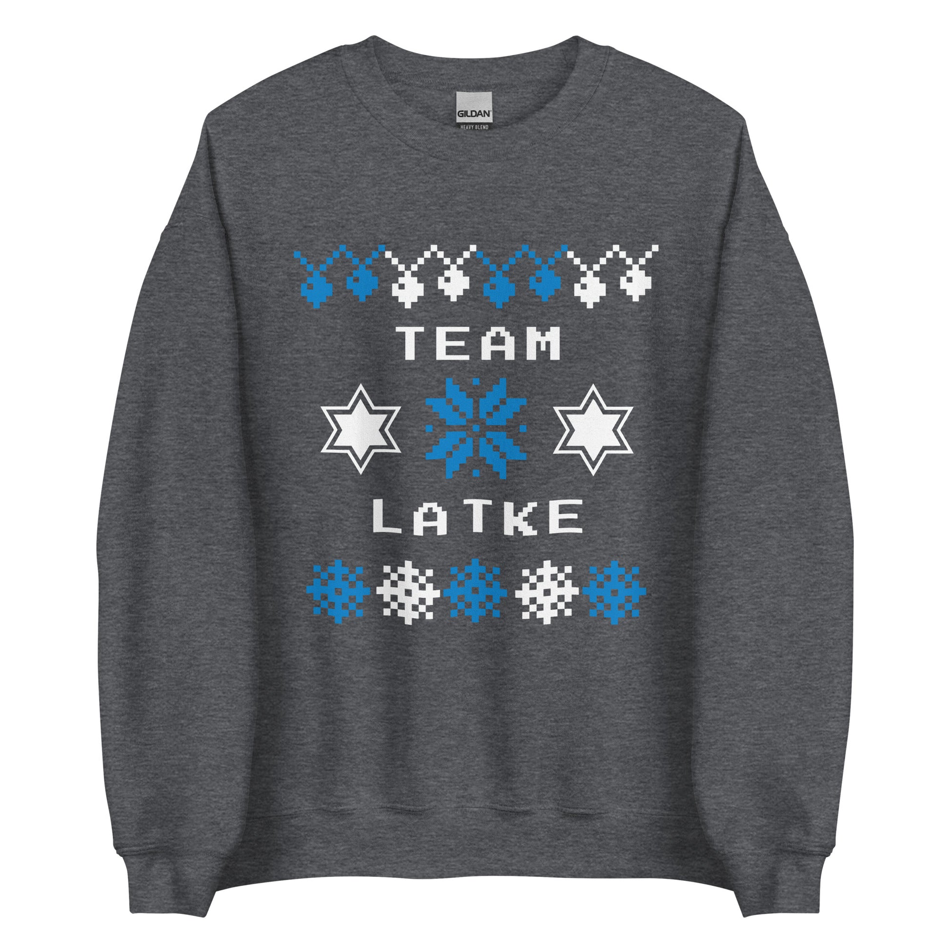 Dark Gray Team Latke Hanukkah Sweatshirt