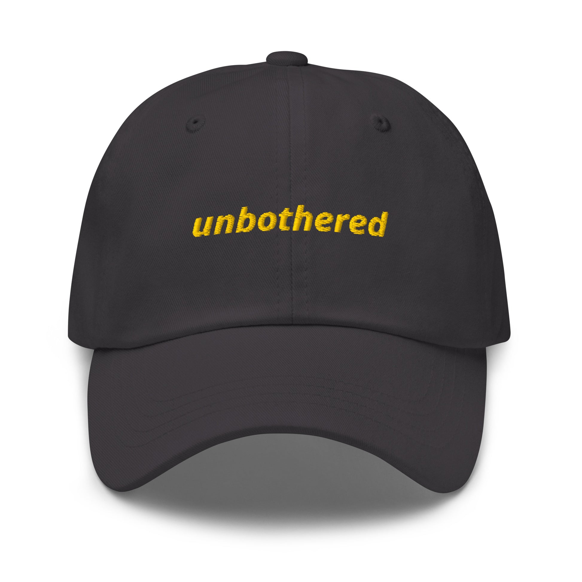 Dark Gray Unbothered Dad Hat