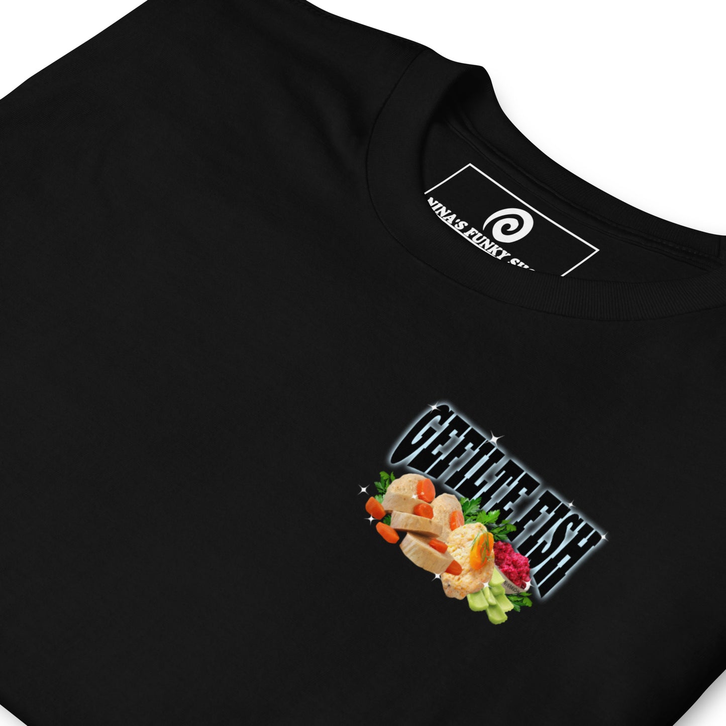 Front Black Gefilte Fish World Tour T-Shirt