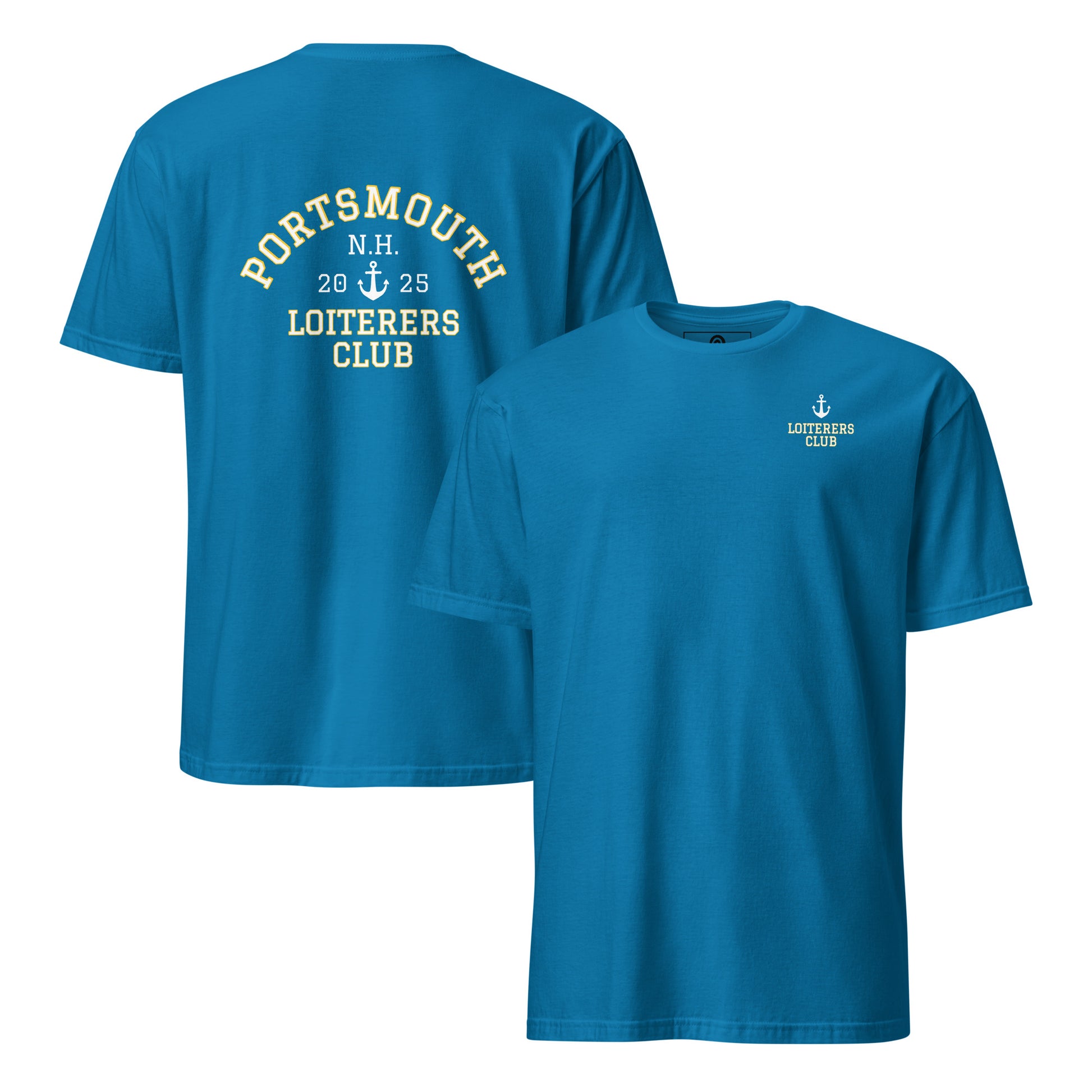 Front and Back Portsmouth N.H. Loiterers Club T-Shirt