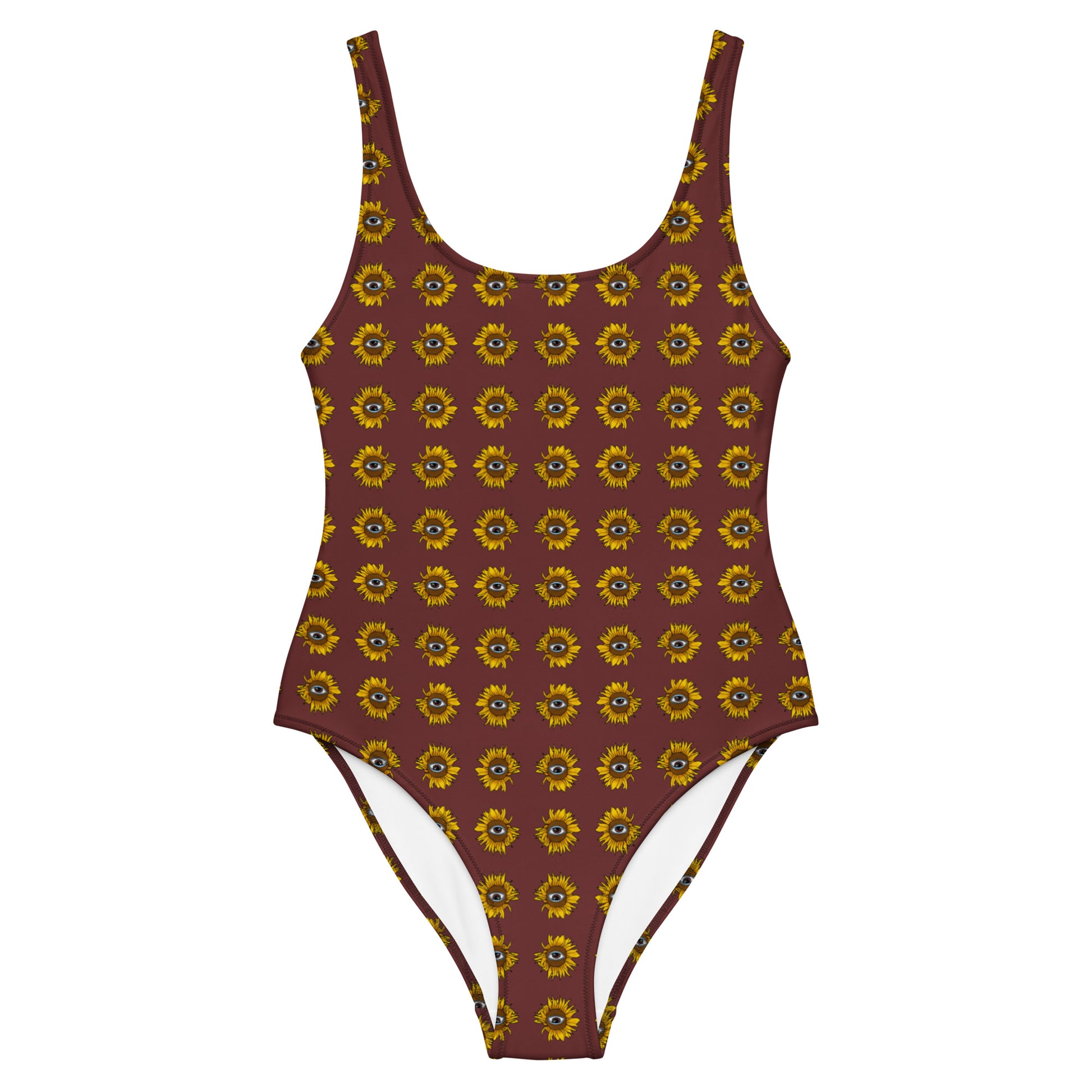 Funky Sunflower One-Piece Swimsuit