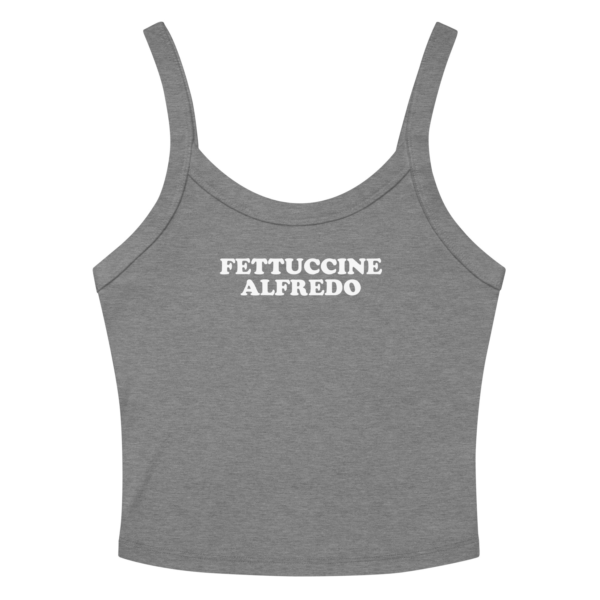 Gray Fettuccine Alfredo Tank Top
