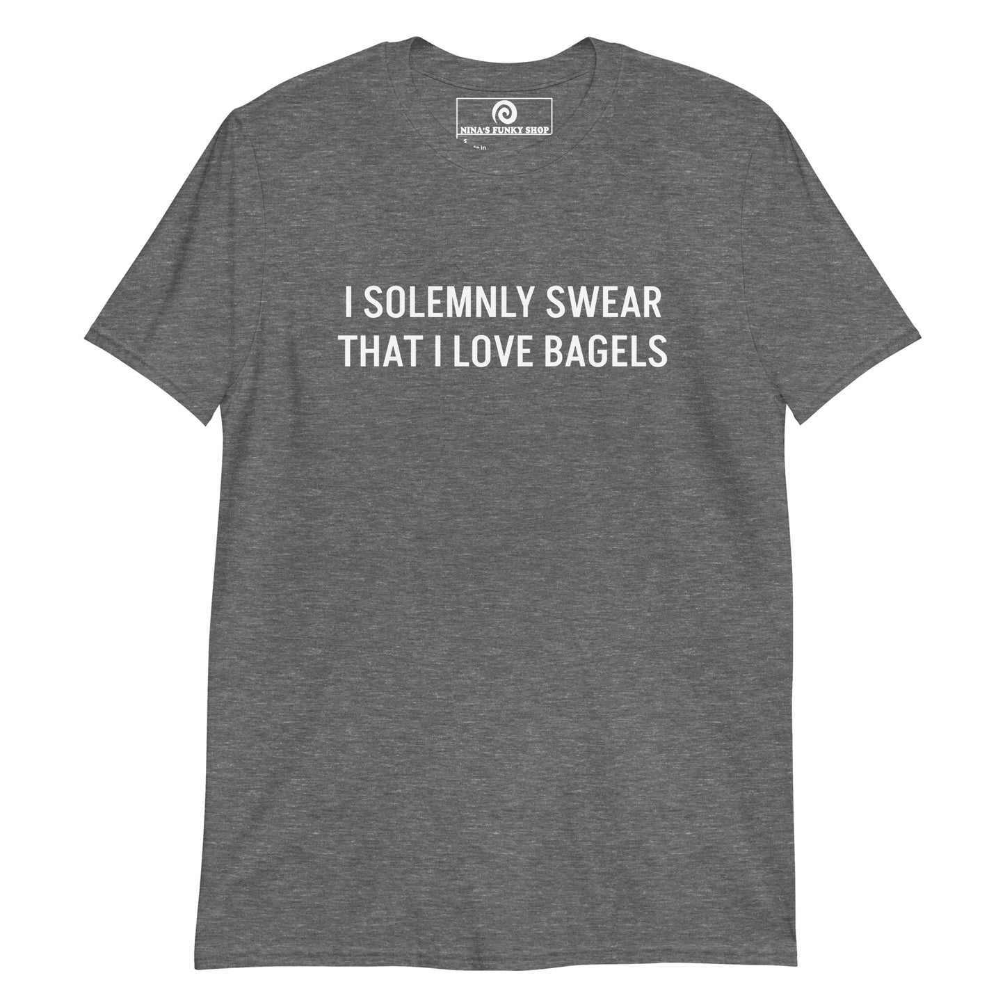 Gray I solemnly swear that I love bagels T-Shirt