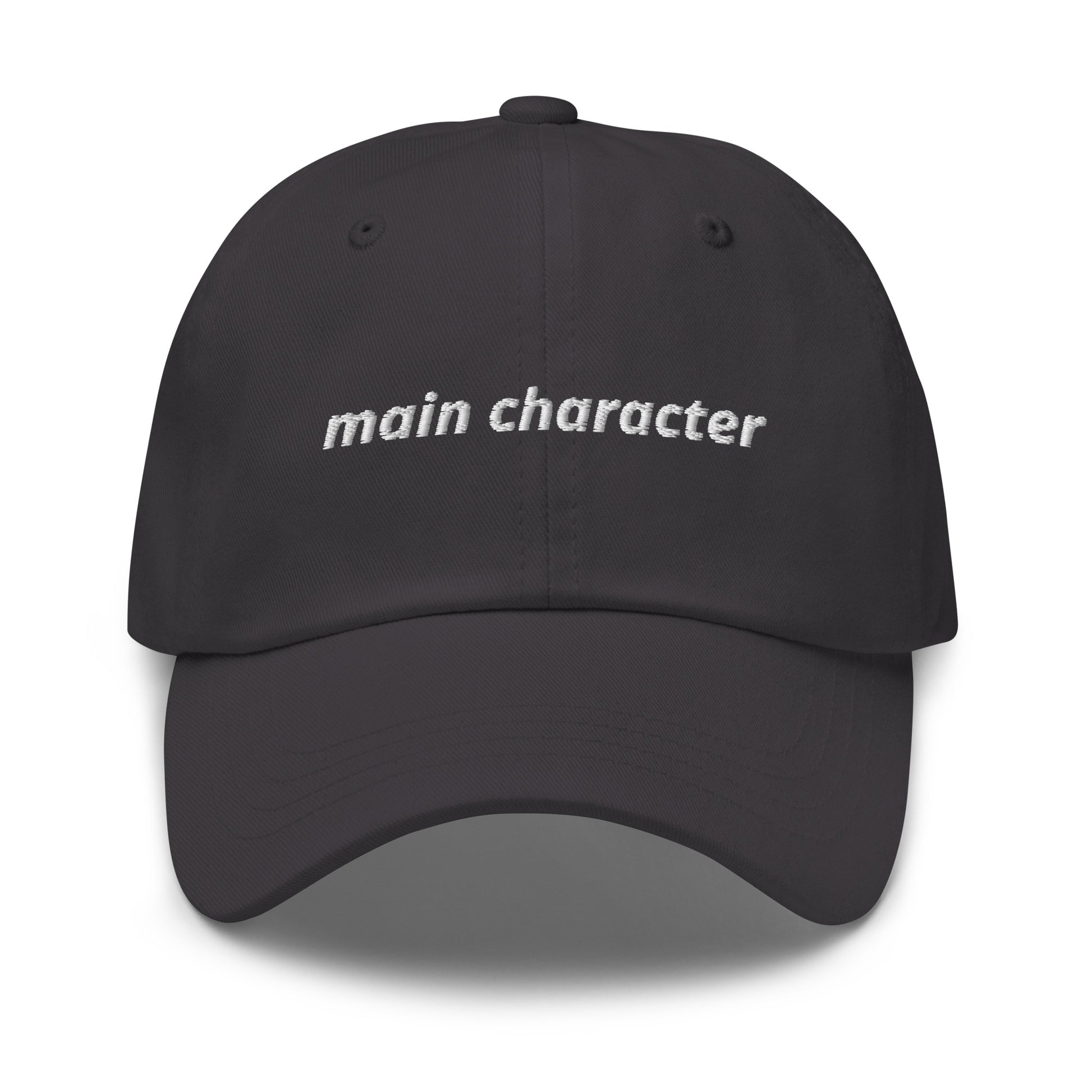 Gray Main Character Dad Hat