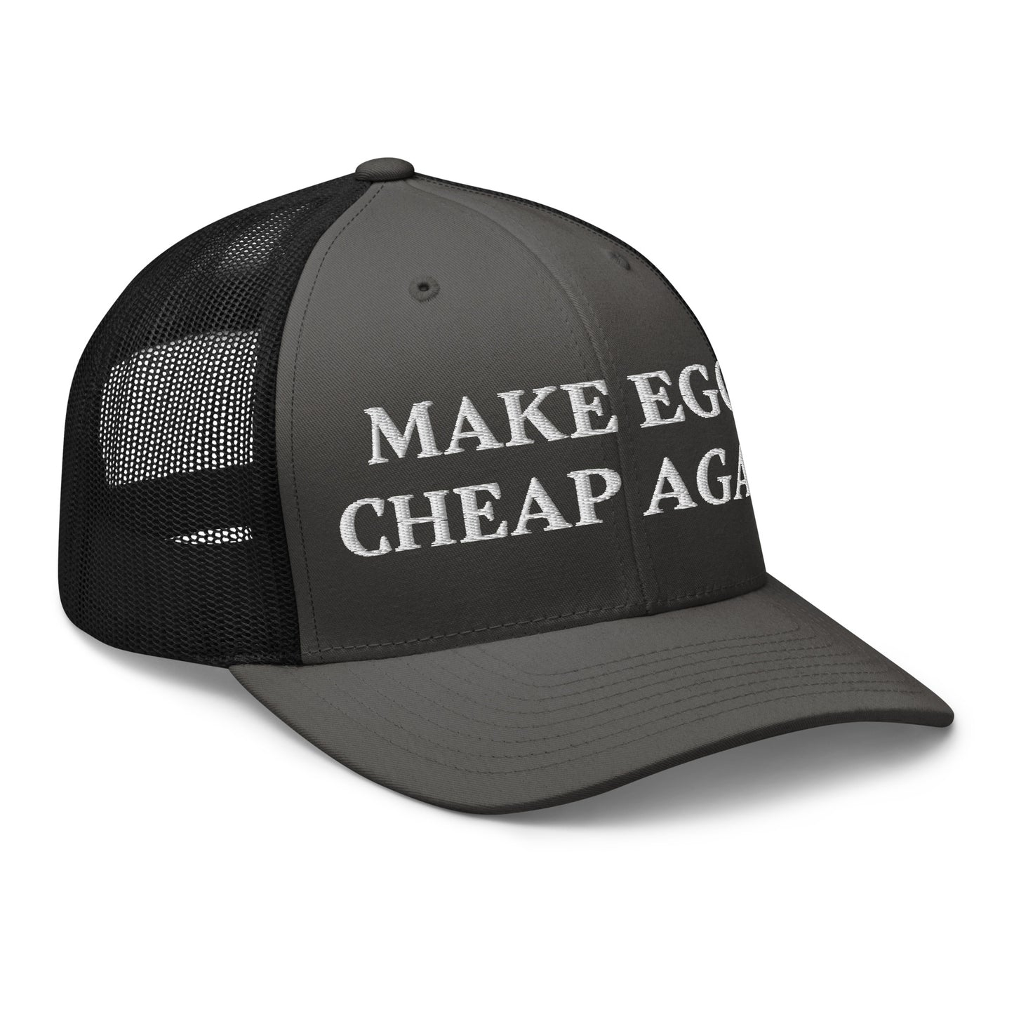 Gray and Black Make Eggs Cheap Again Trucker Hat