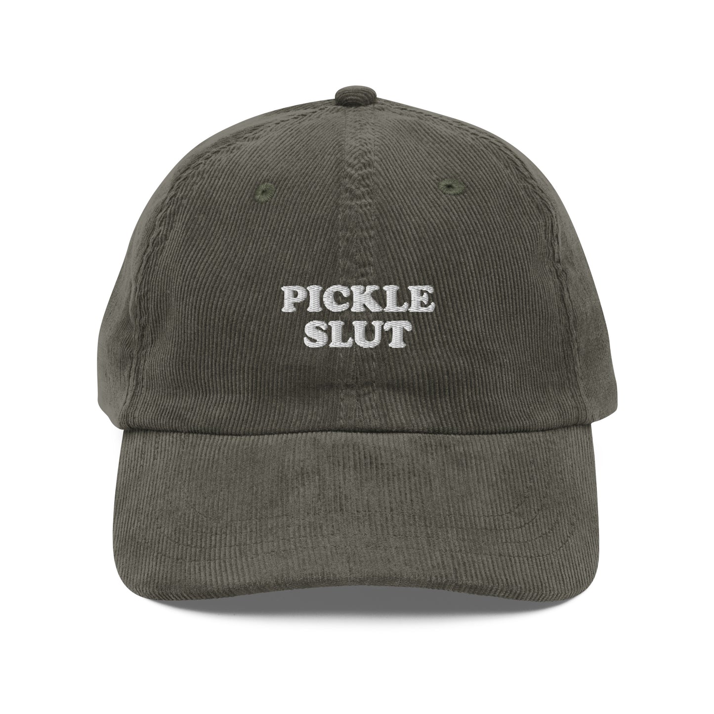 Green Pickle Slut Corduroy Hat