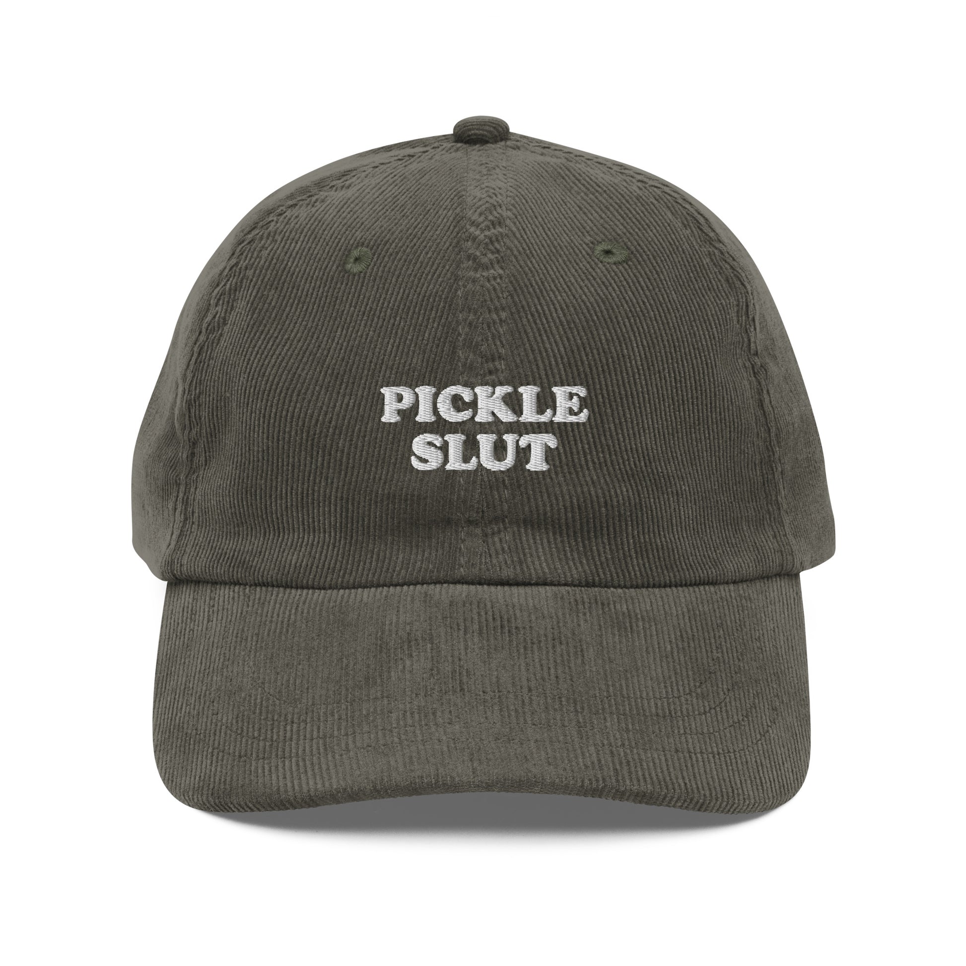 Green Pickle Slut Corduroy Hat