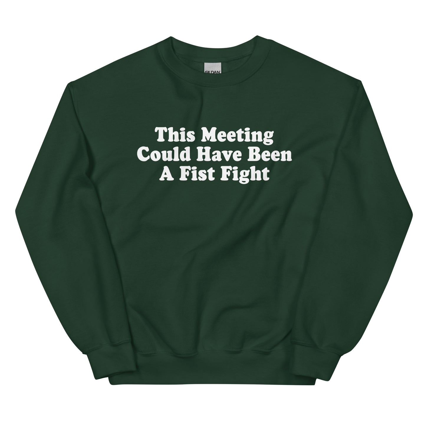 Green This Meeting Could Have Been A Fist Fight Sweatshirt