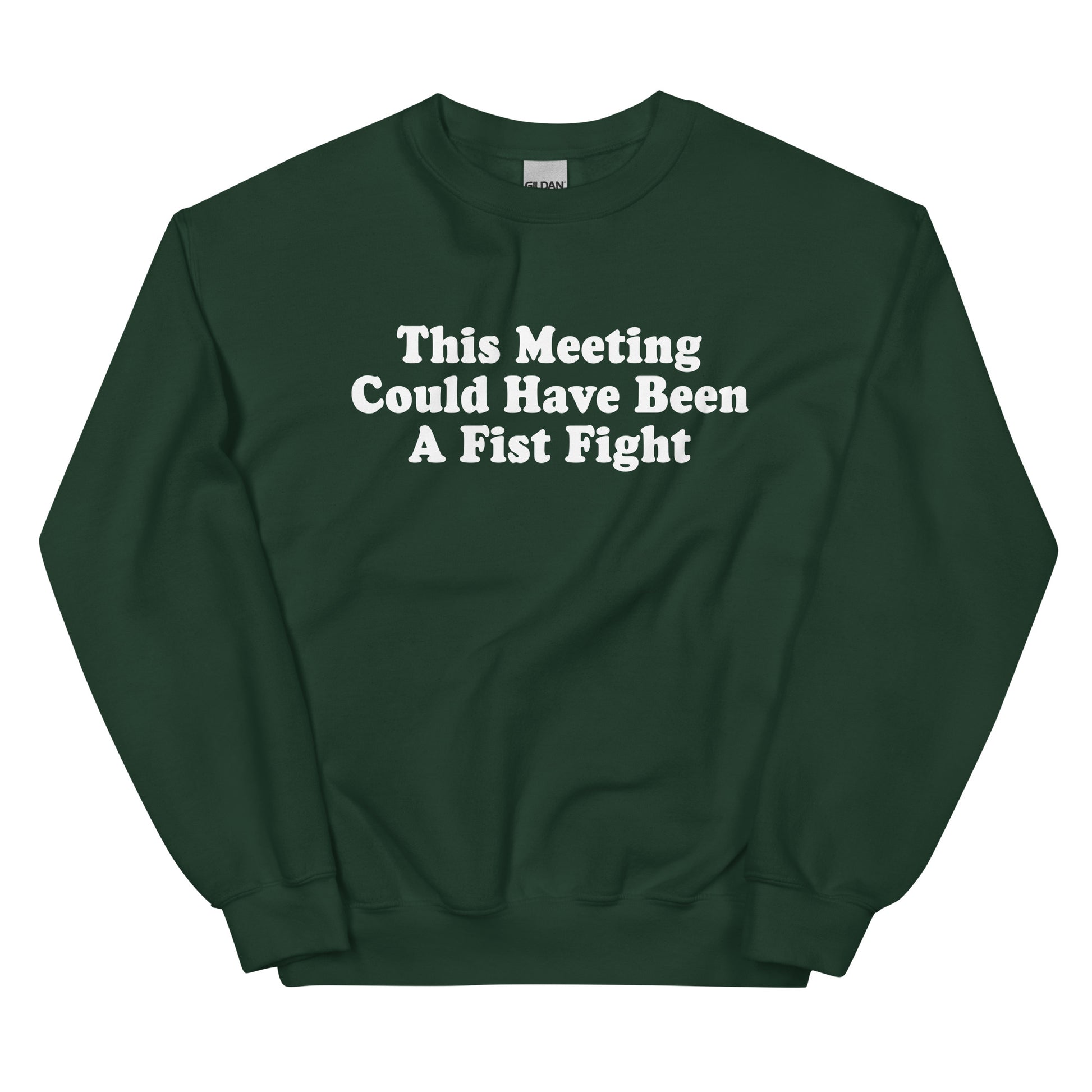 Green This Meeting Could Have Been A Fist Fight Sweatshirt