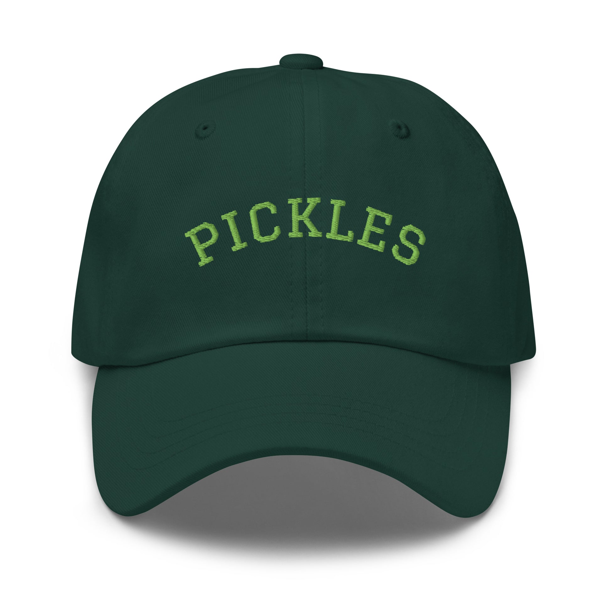 Green Varsity Style Pickles Dad Hat
