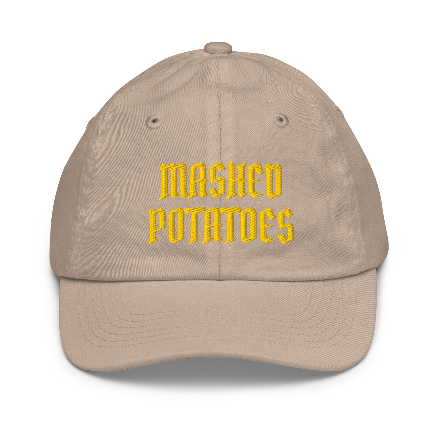 Khaki Old Fashioned Mashed Potatoes Kids Baseball Hat