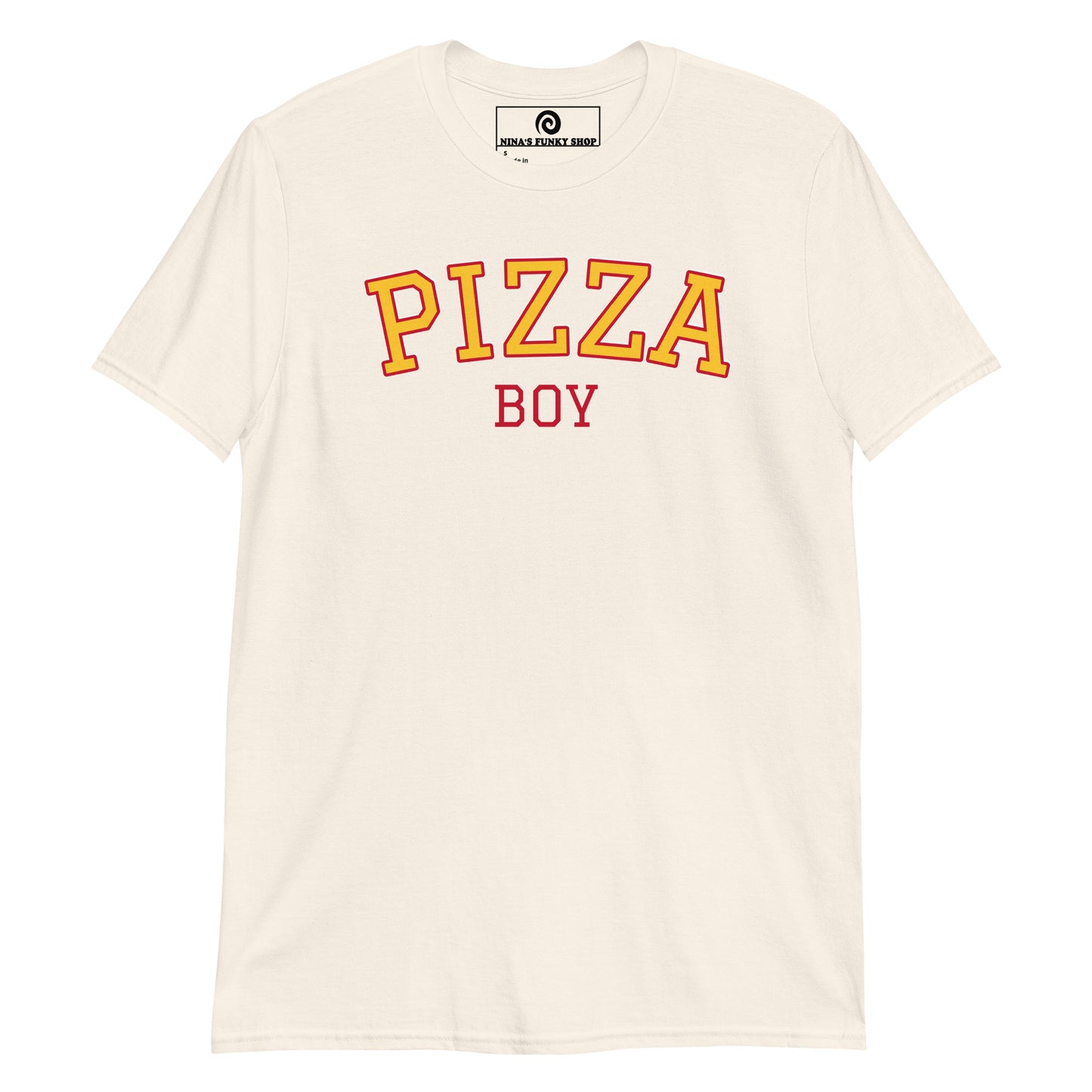 Light Beige Pizza Boy T-Shirt