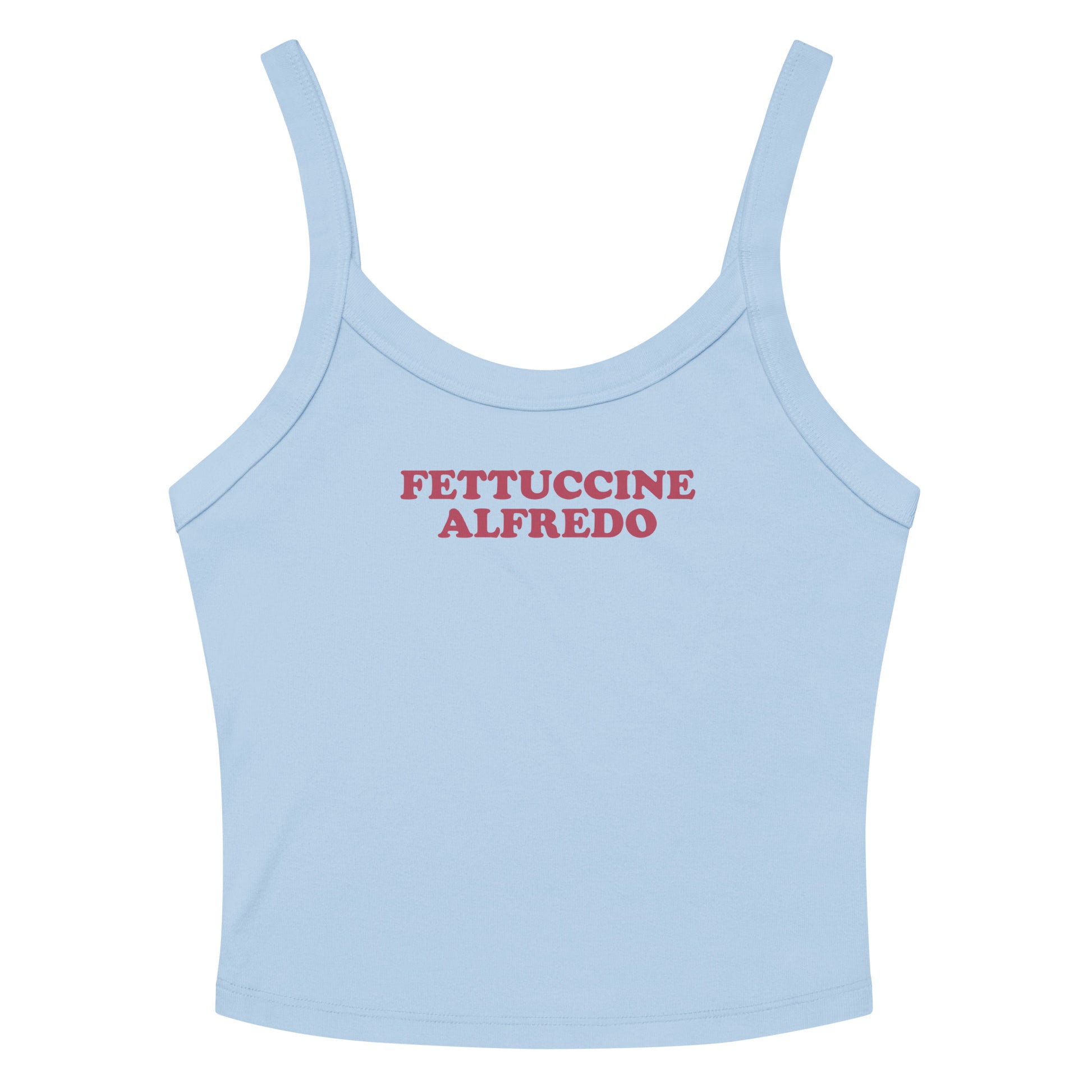 Light Blue Fettuccine Alfredo Tank Top